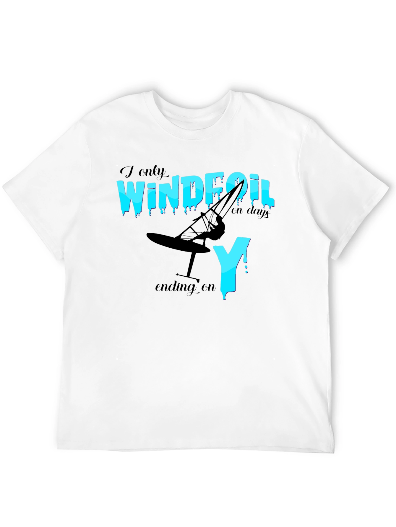 Windfoil Days T-Shirt - Black Graphic Tee