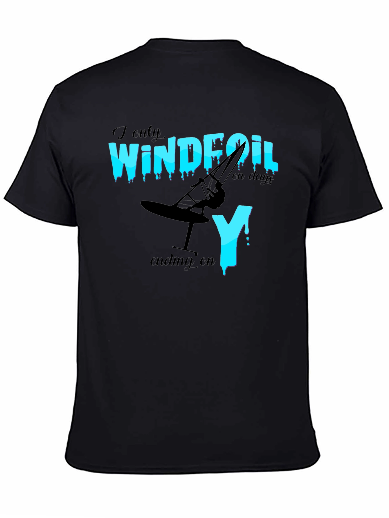 Windfoil Days T-Shirt - Black Graphic Tee