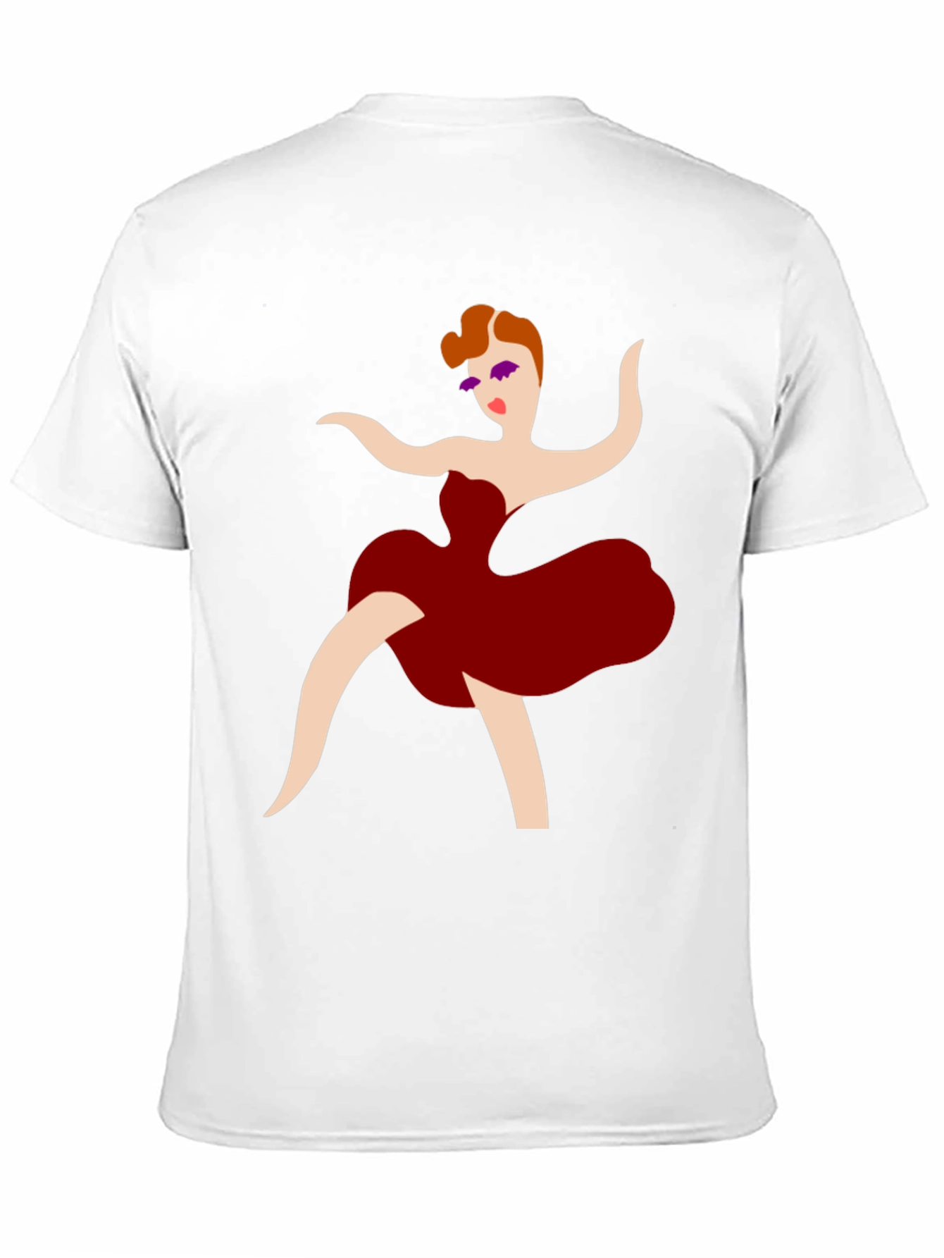 Dancing Lady Graphic Tee - Stylish Black T-Shirt