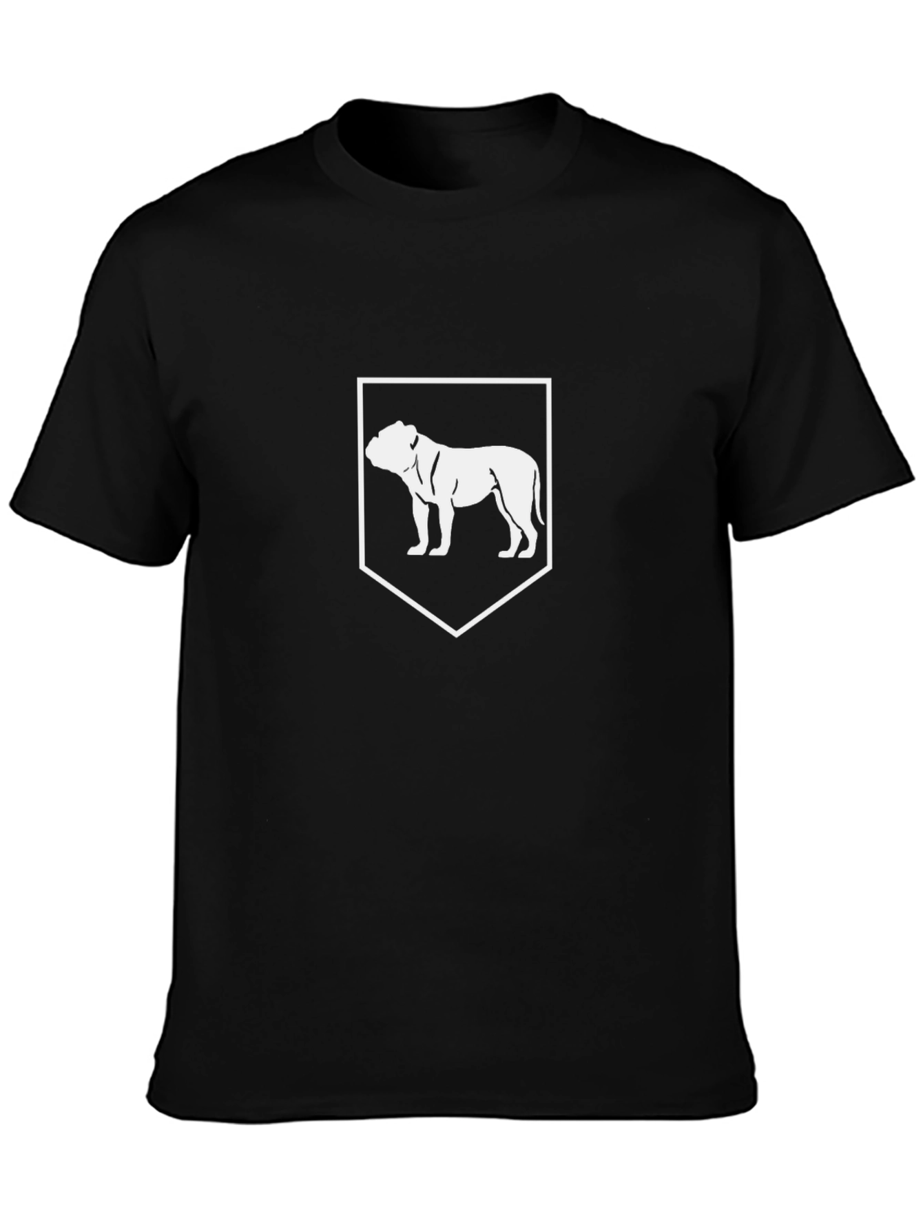 Bulldog Emblem Black T-Shirt