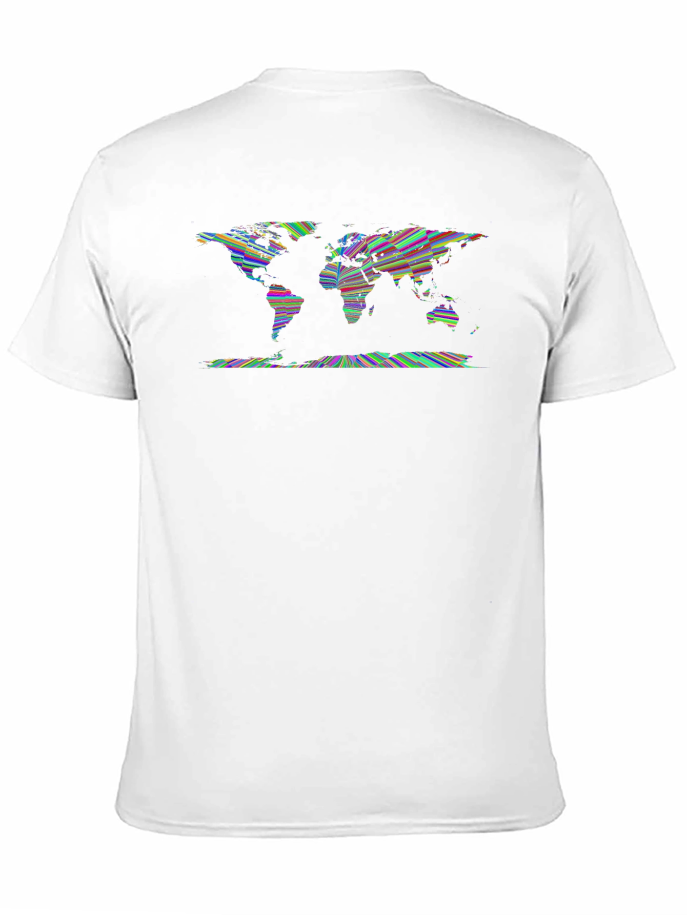 World Map Graphic Tee - Unique Artistic Design