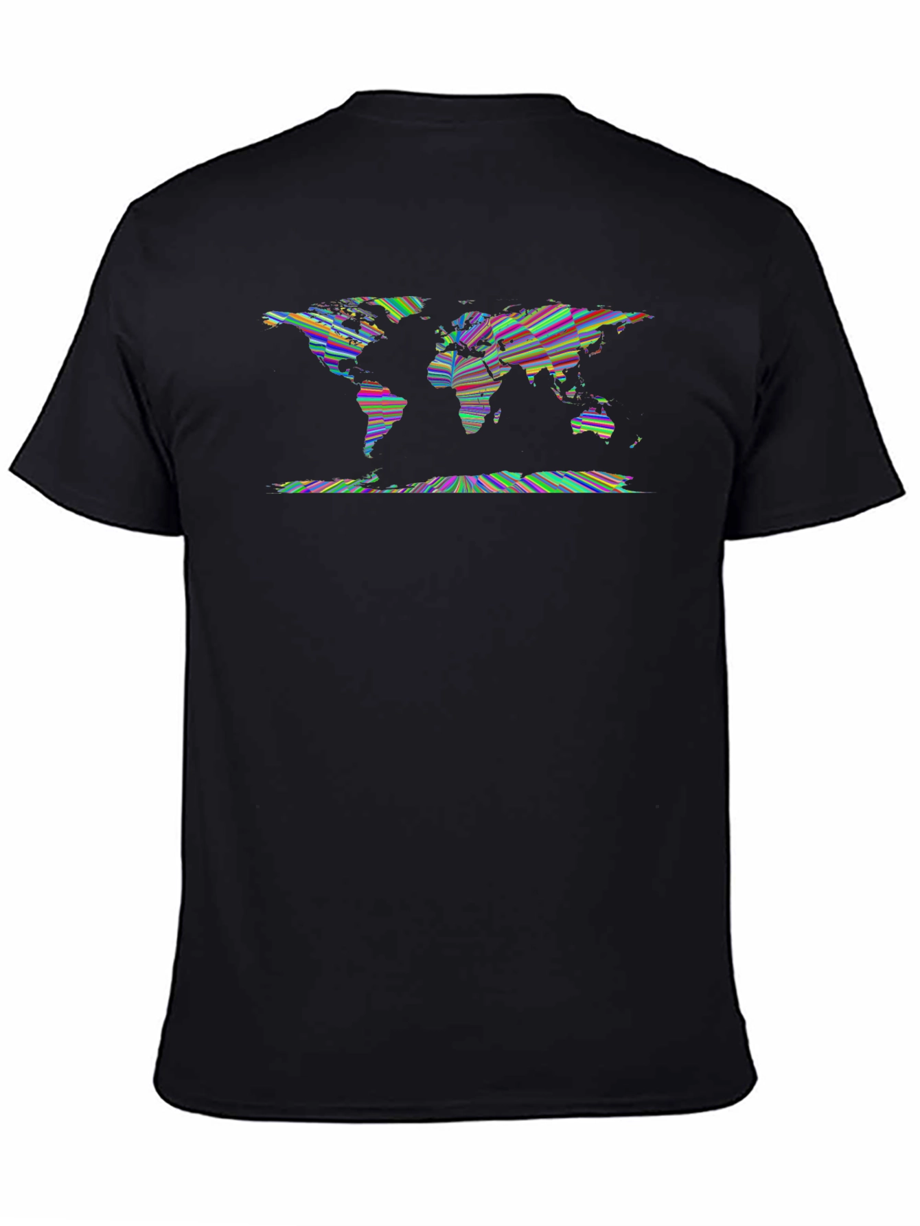 World Map Graphic Tee - Unique Artistic Design