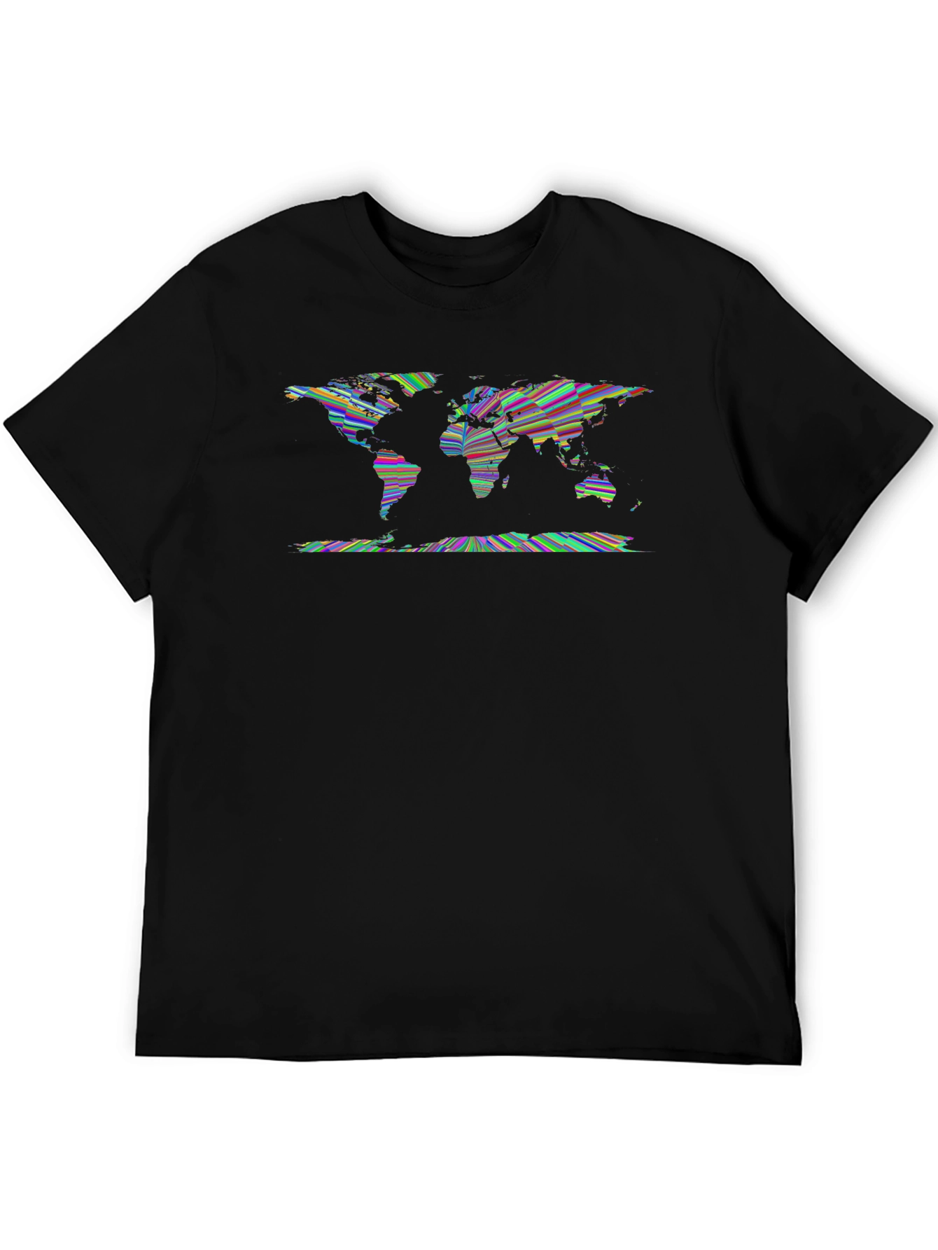 World Map Graphic Tee - Unique Artistic Design