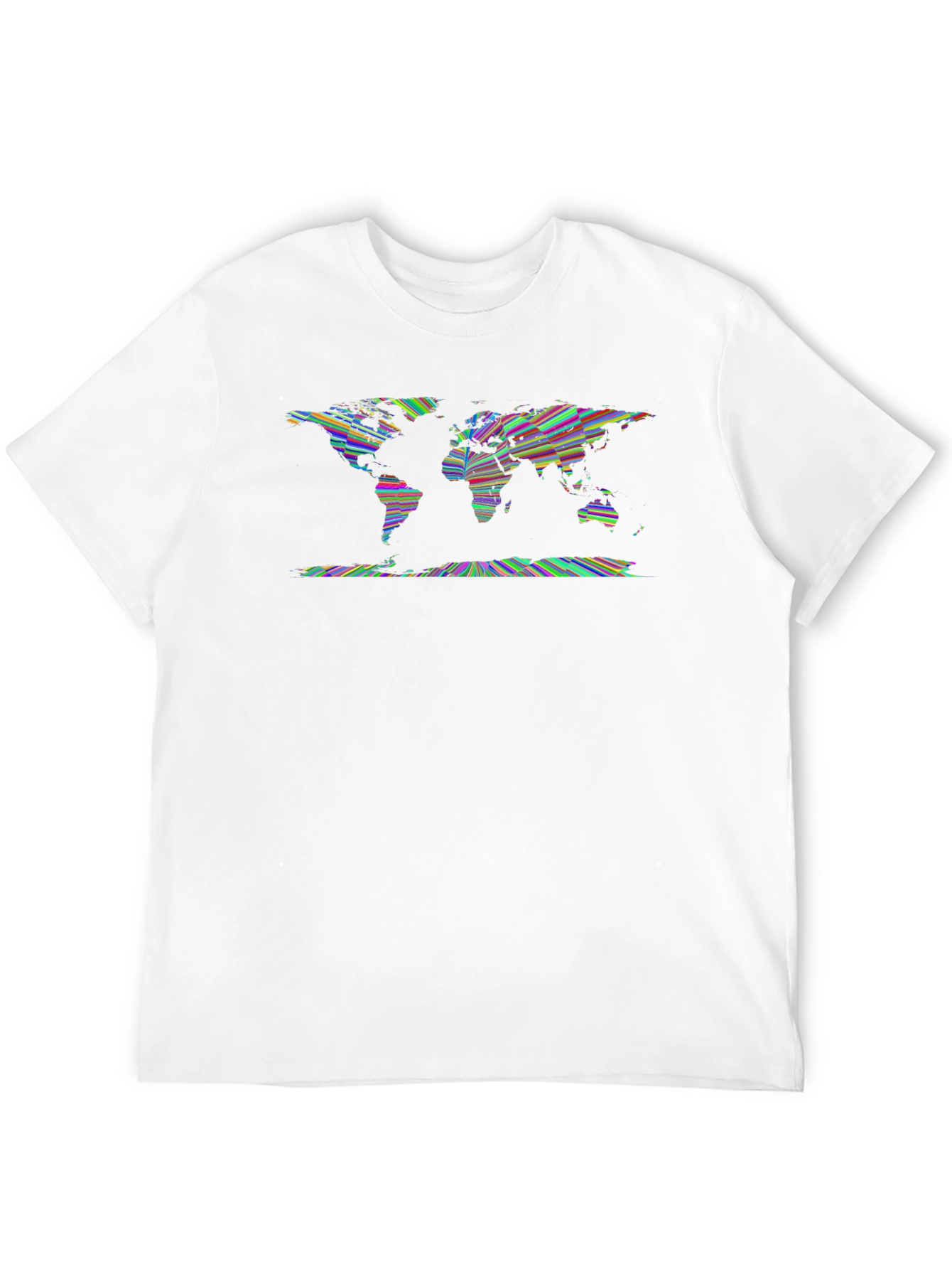 World Map Graphic Tee - Unique Artistic Design