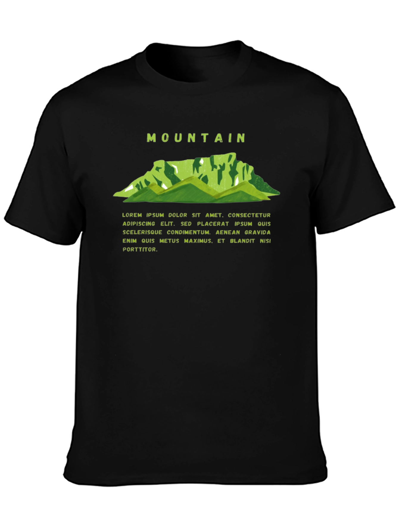 Mountain Graphic Black Tee