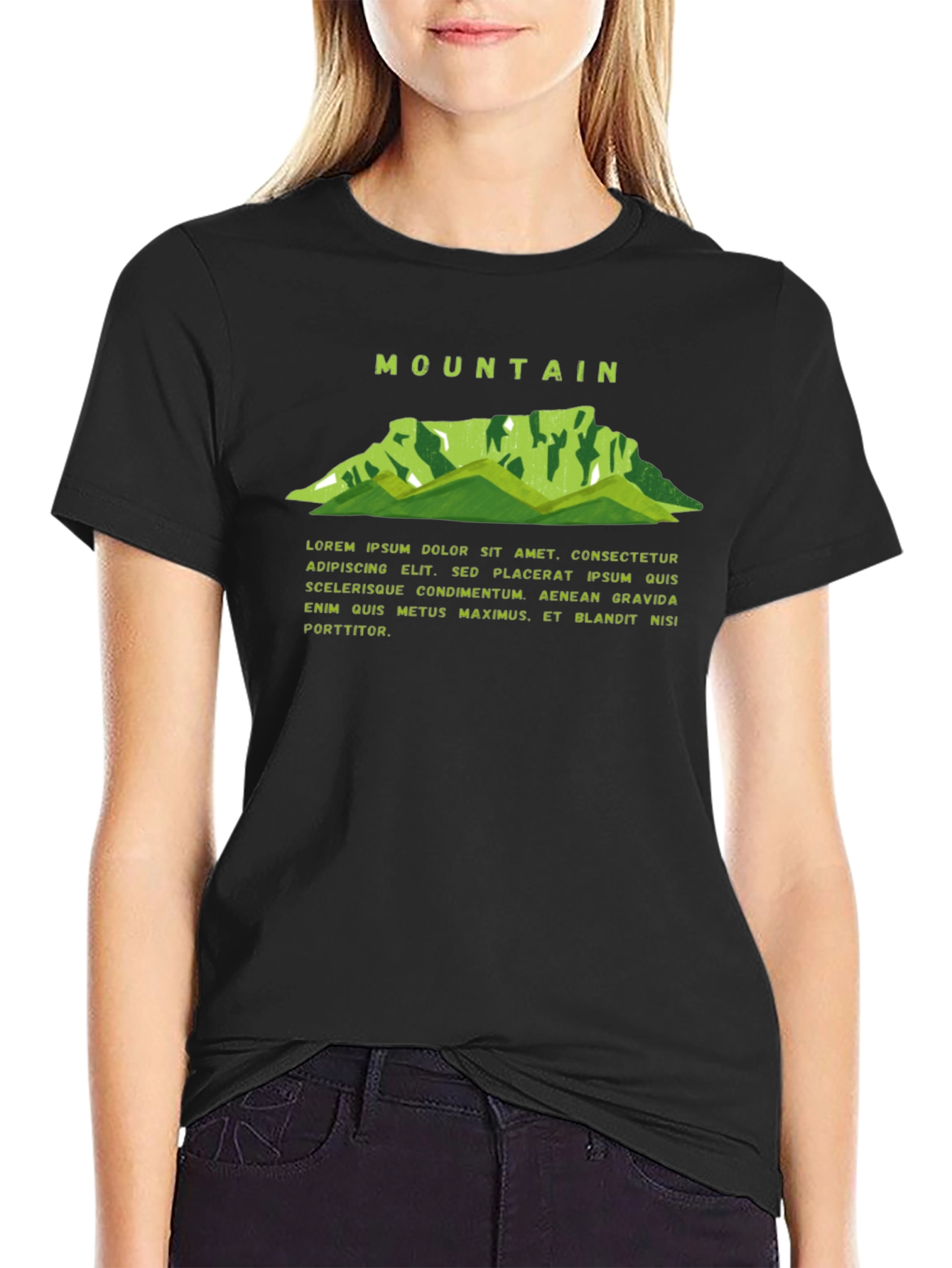 Mountain Graphic Black Tee