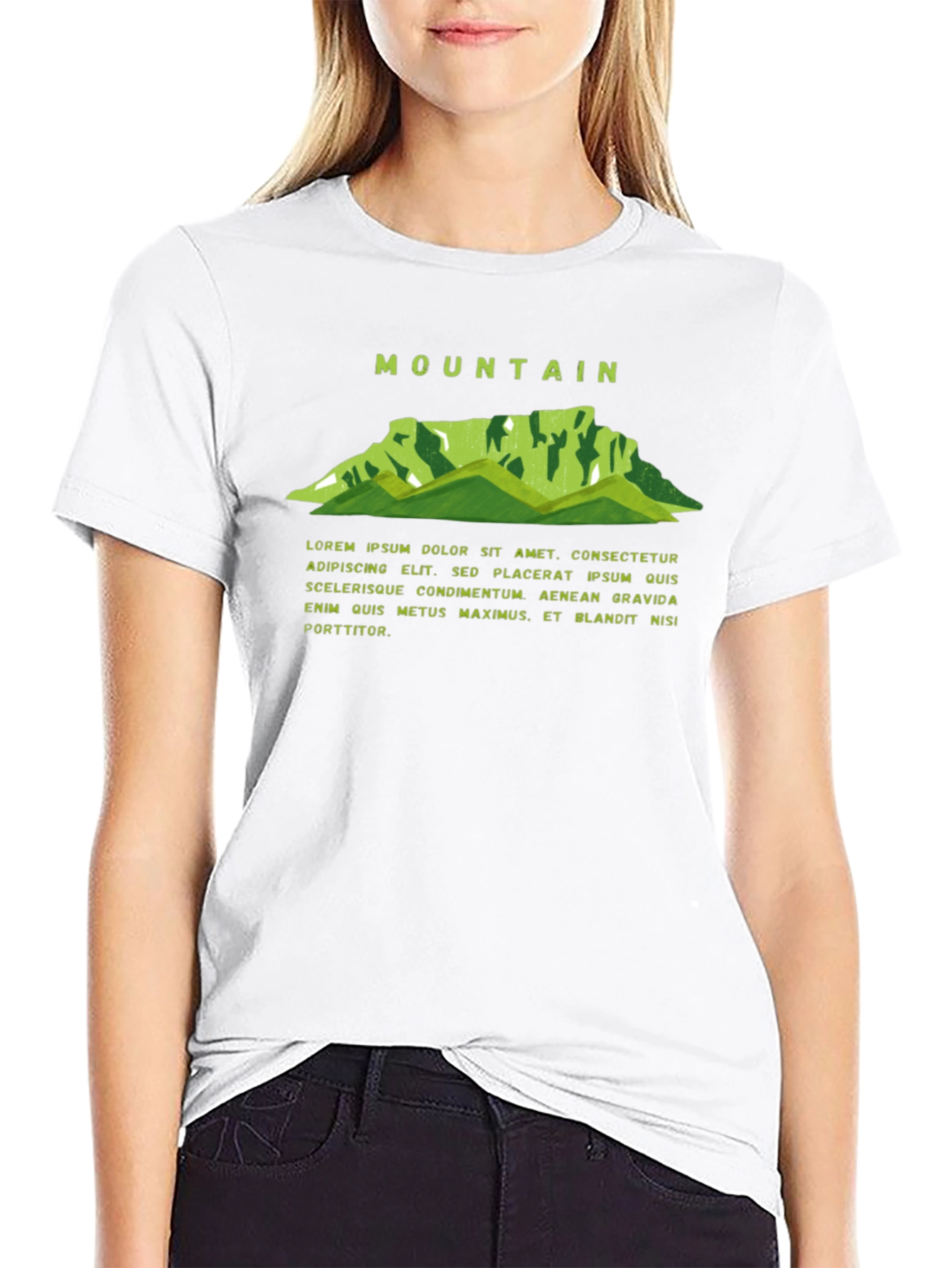 Mountain Graphic Black Tee