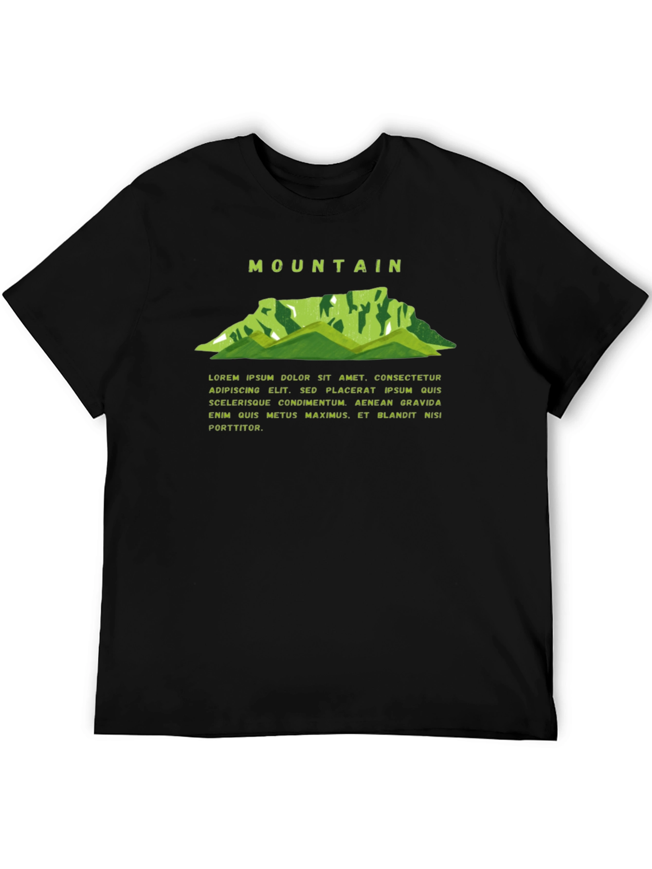 Mountain Graphic Black Tee