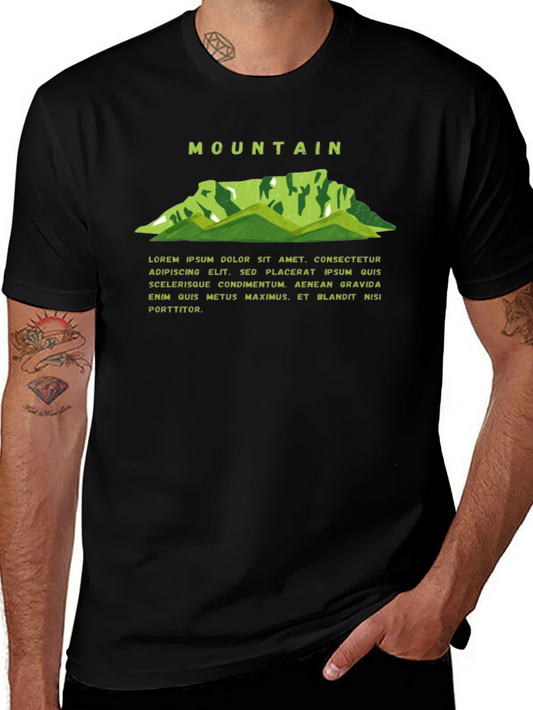 Mountain Graphic Black Tee