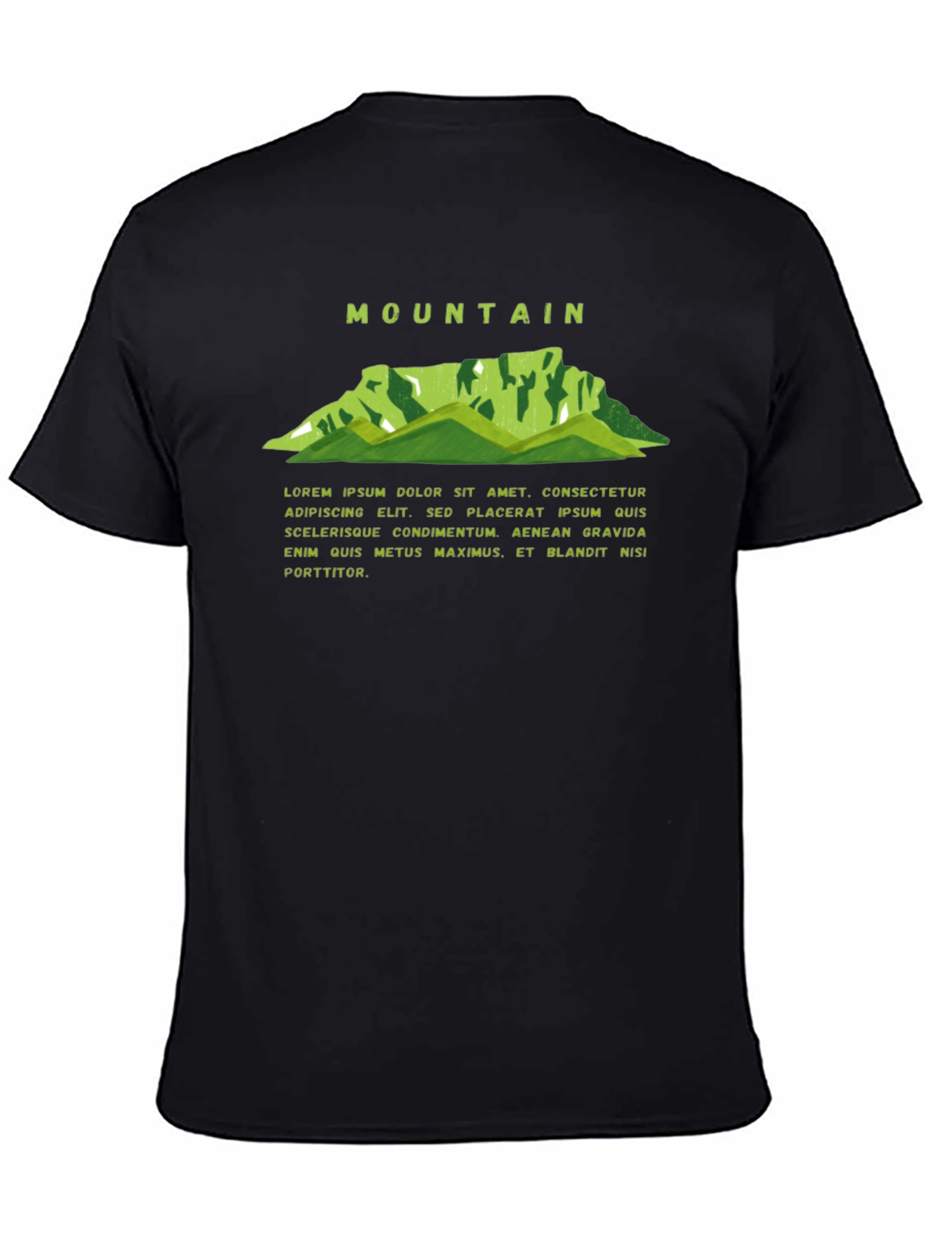 Mountain Graphic Black Tee