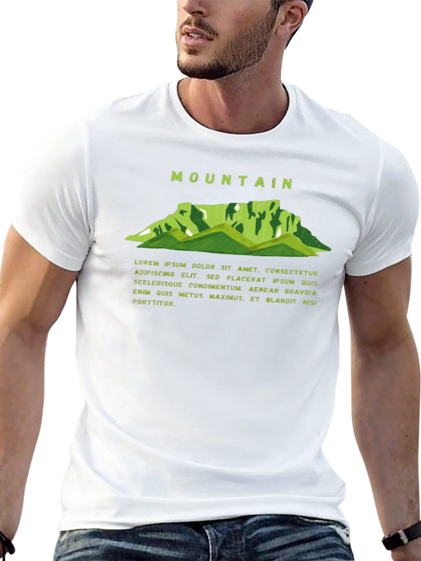 Mountain Graphic Black Tee