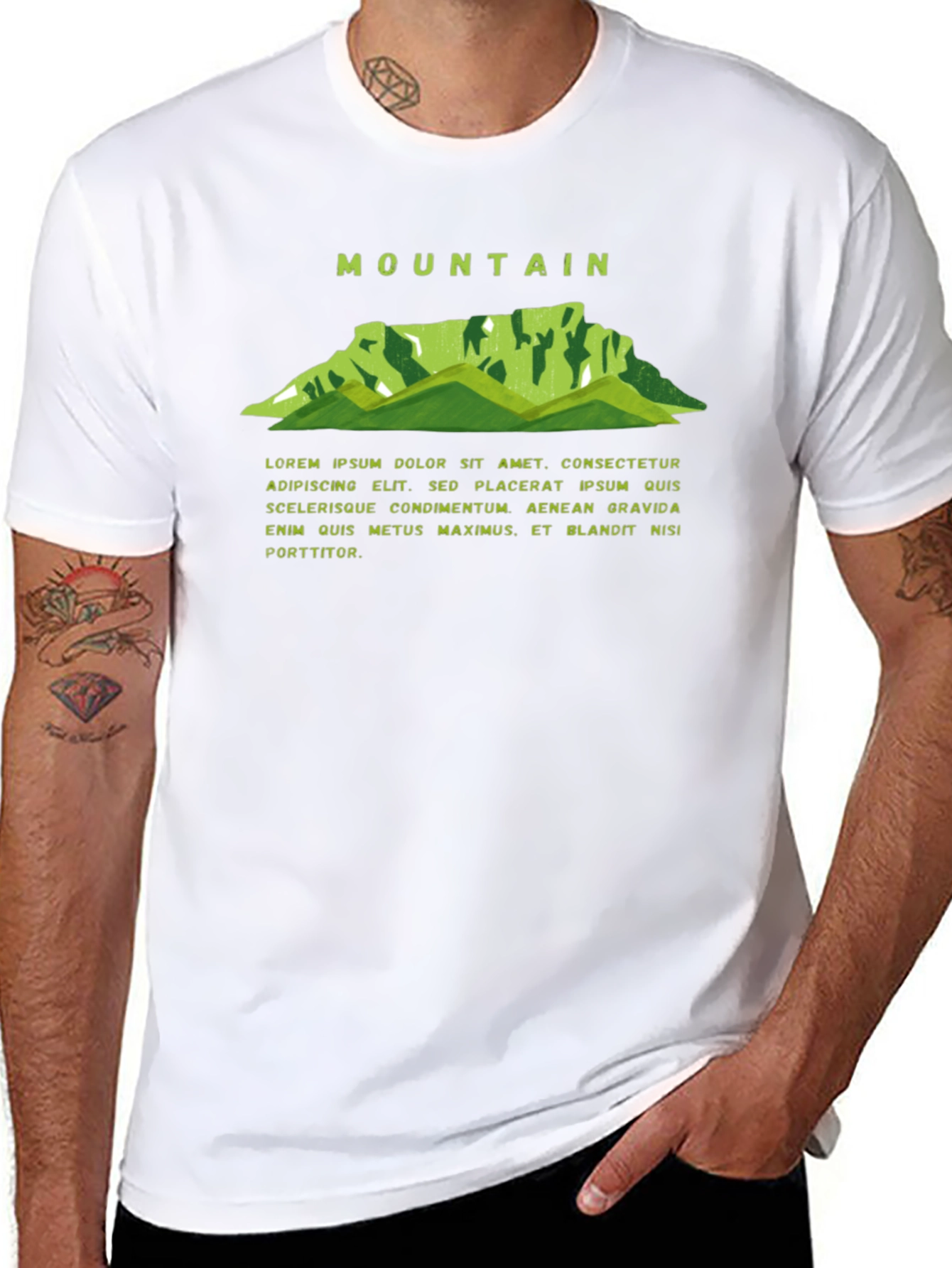 Mountain Graphic Black Tee
