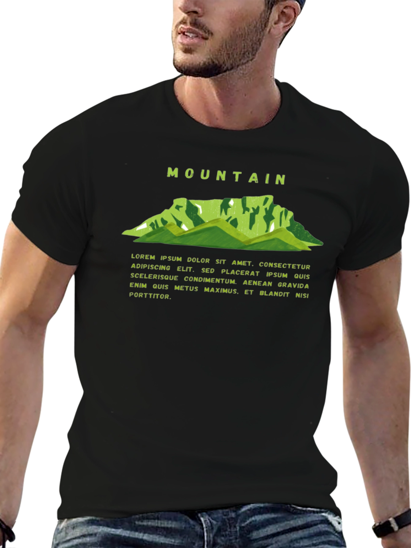 Mountain Graphic Black Tee
