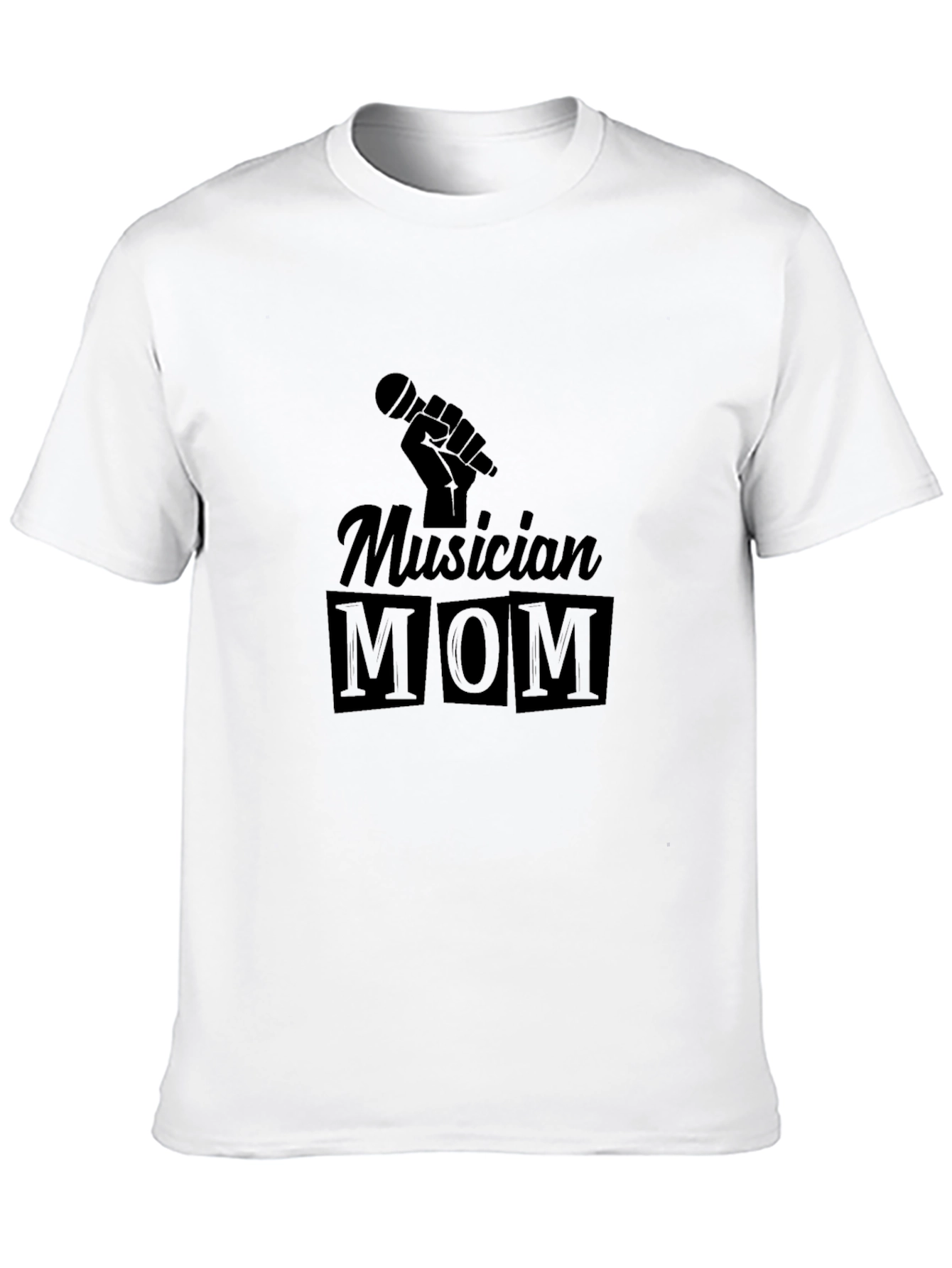 Musician Mom Black Graphic T-Shirt