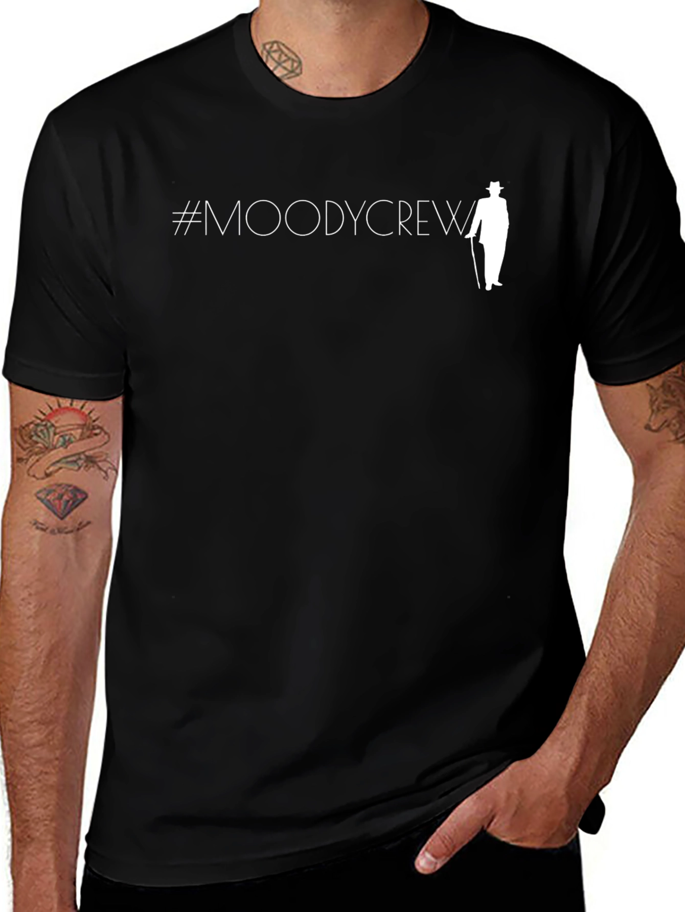 Moody Crew Black T-Shirt