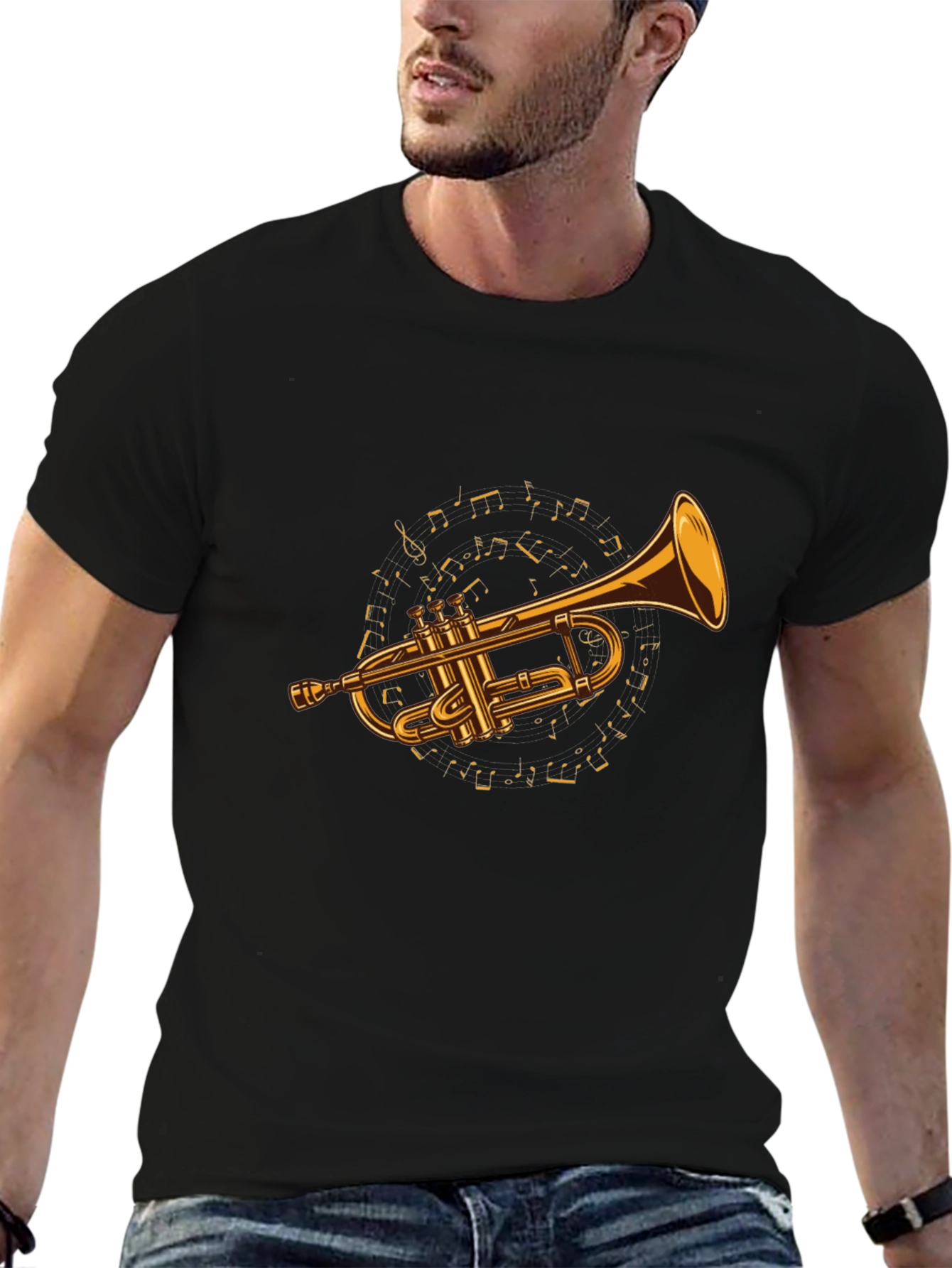 Musical Trumpet Graphic T-Shirt