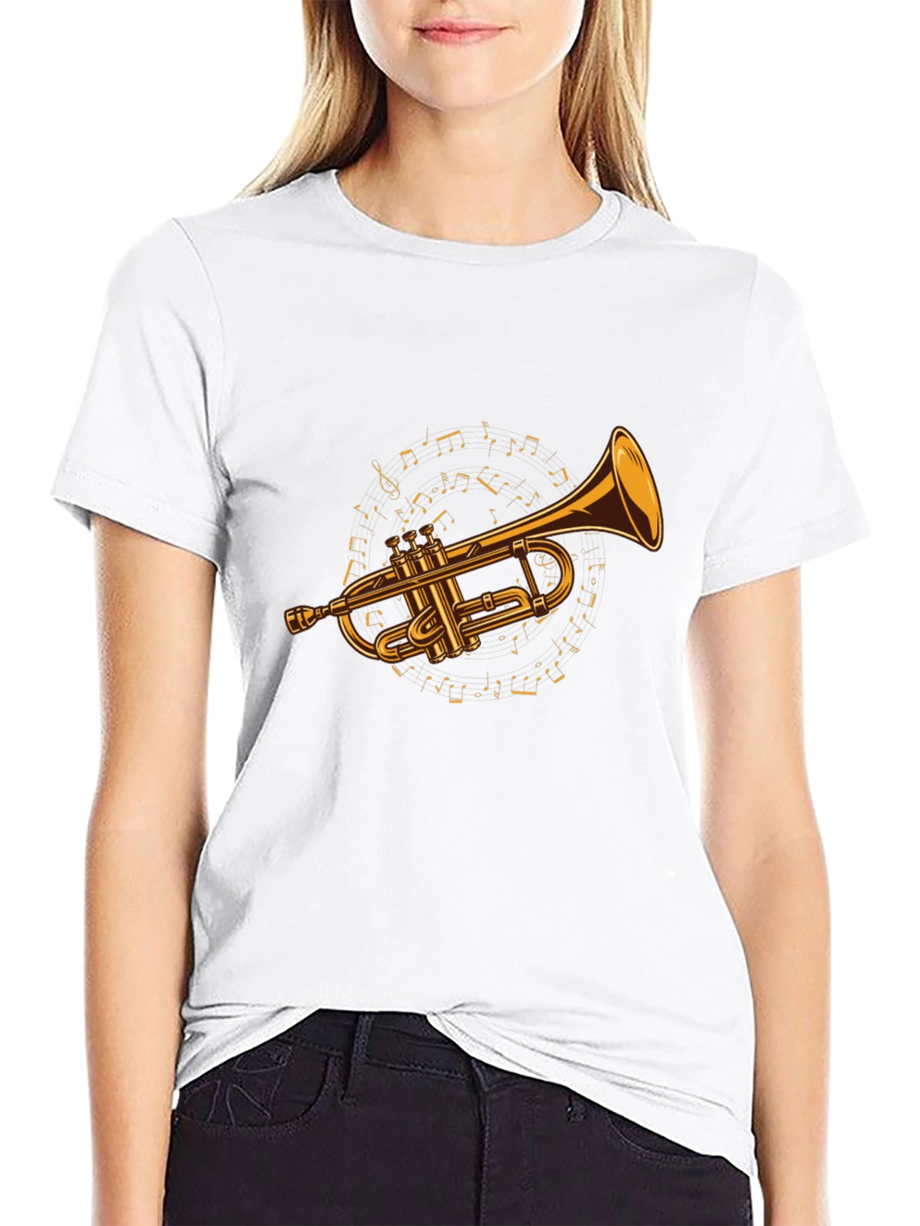 Musical Trumpet Graphic T-Shirt