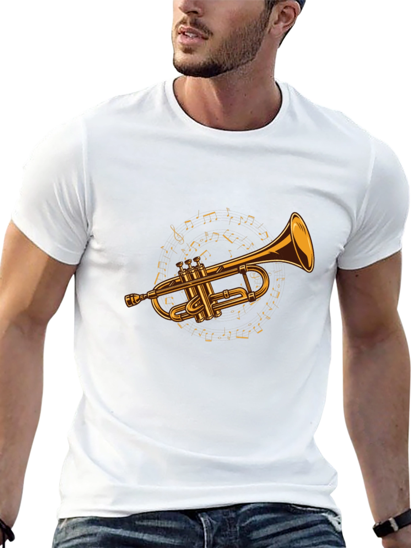 Musical Trumpet Graphic T-Shirt
