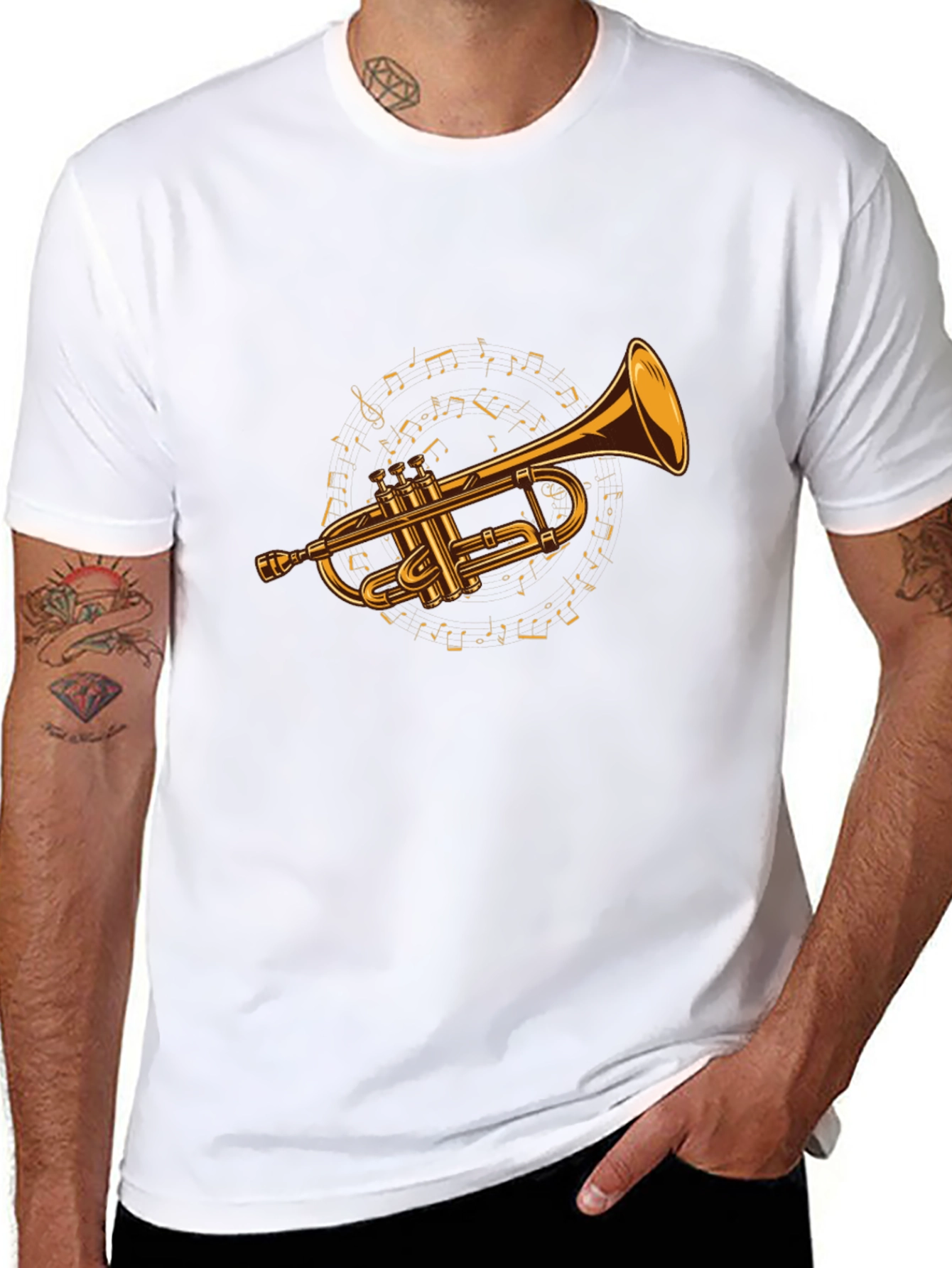 Musical Trumpet Graphic T-Shirt
