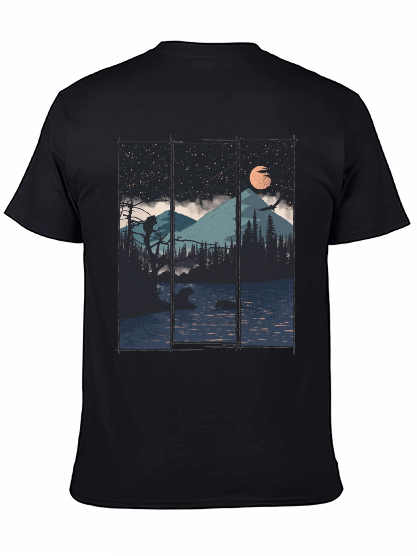 Mountain Lake Bear Graphic Tee