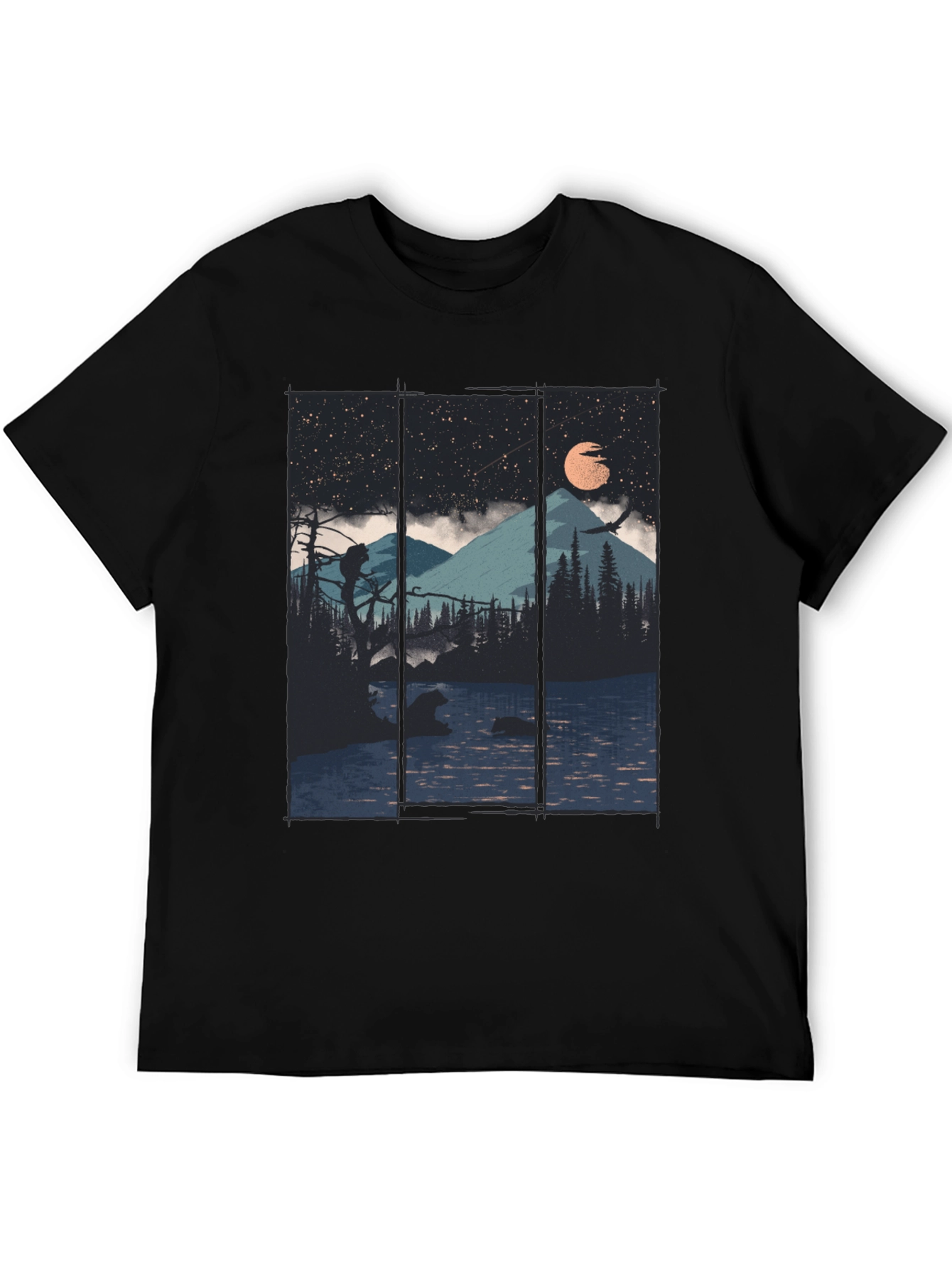 Mountain Lake Bear Graphic Tee
