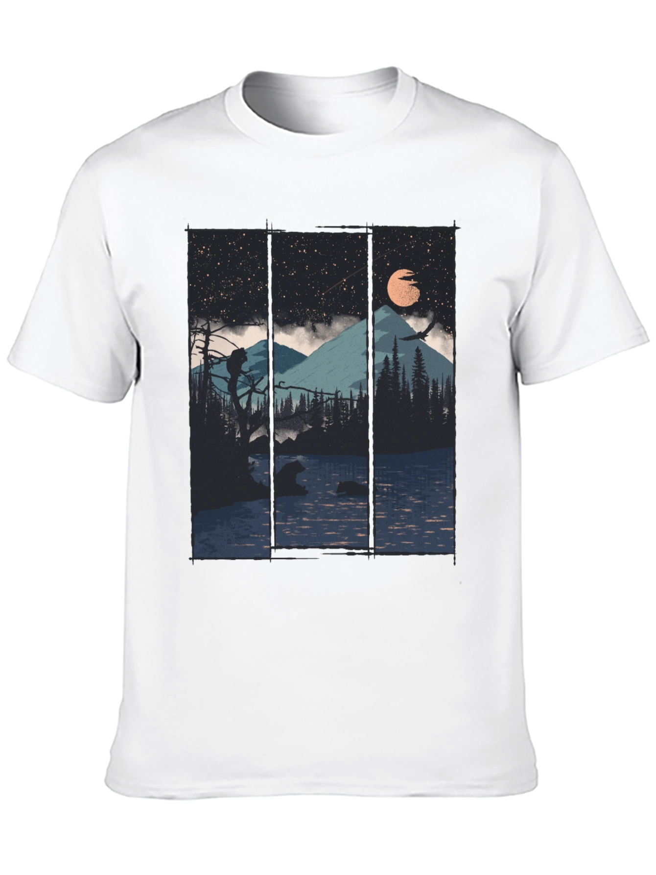 Mountain Lake Bear Graphic Tee