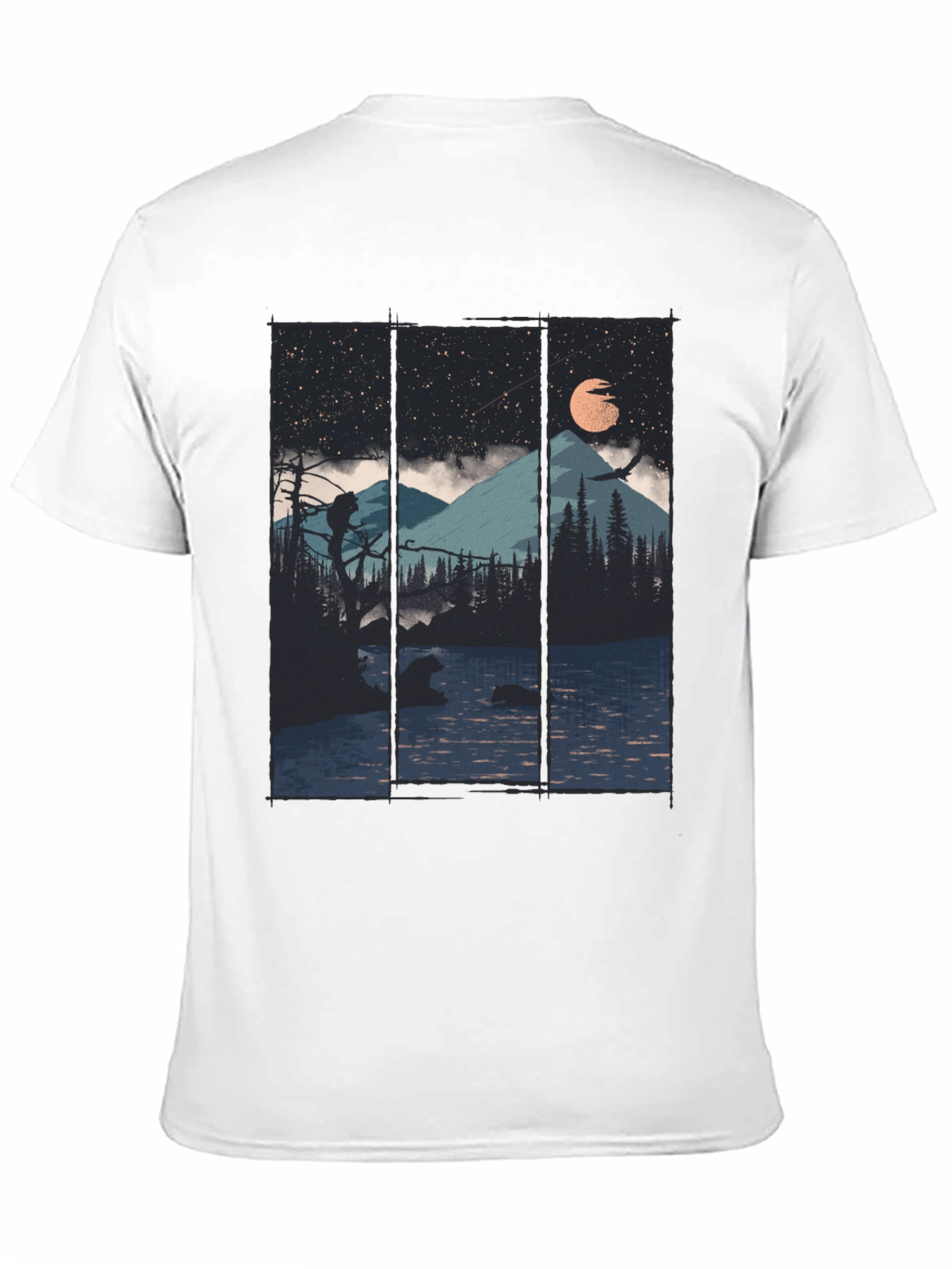 Mountain Lake Bear Graphic Tee
