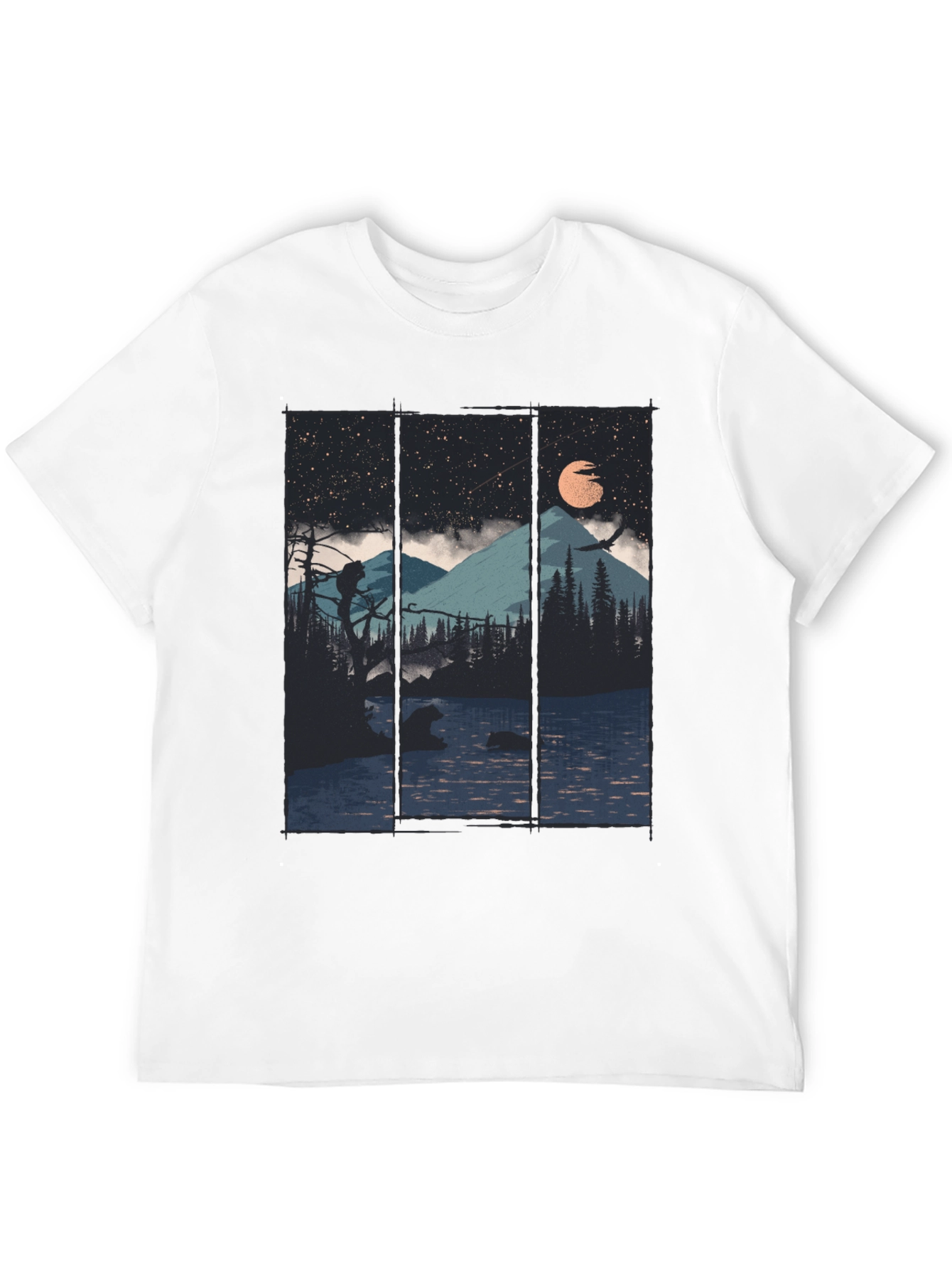 Mountain Lake Bear Graphic Tee
