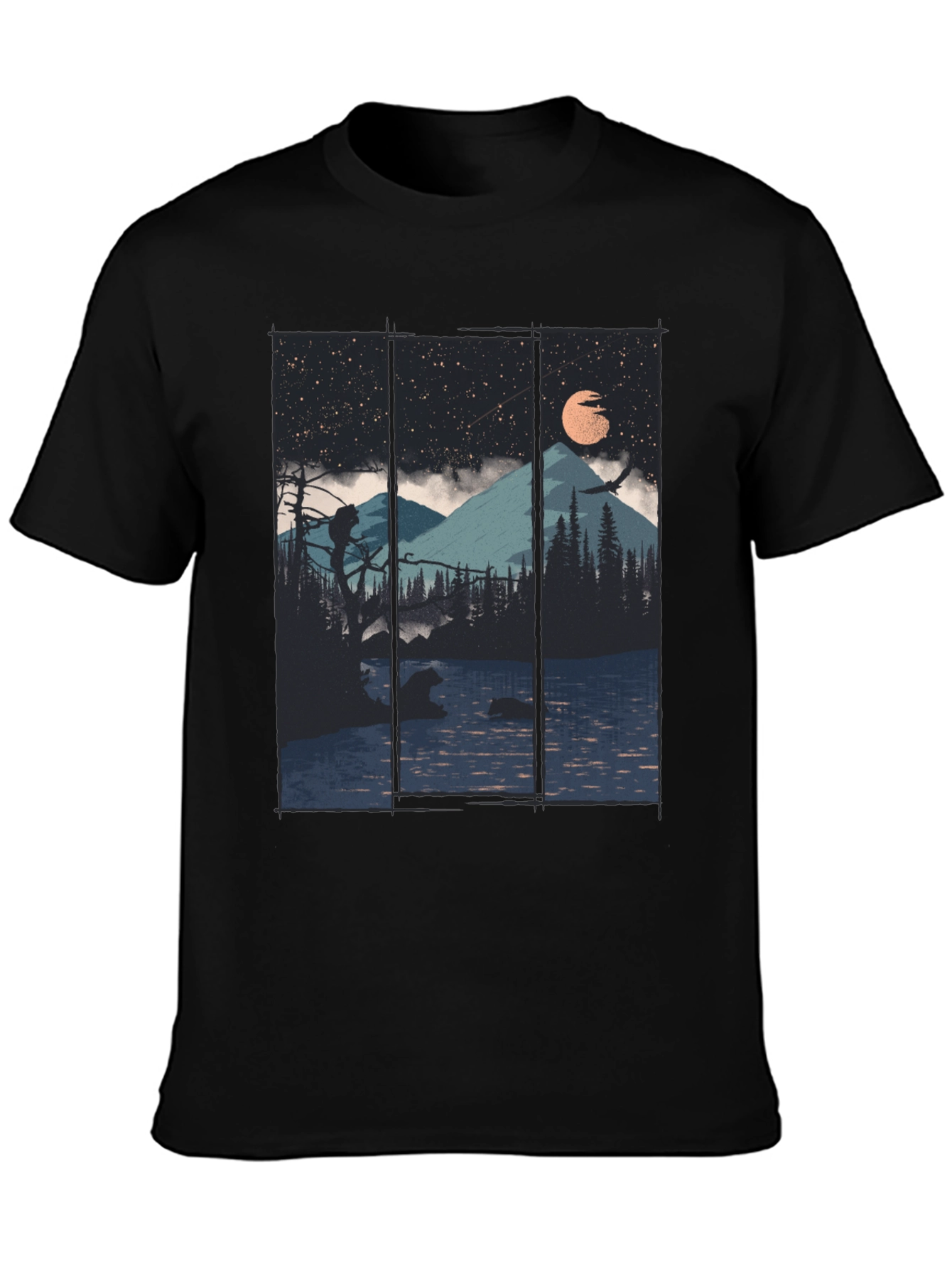 Mountain Lake Bear Graphic Tee