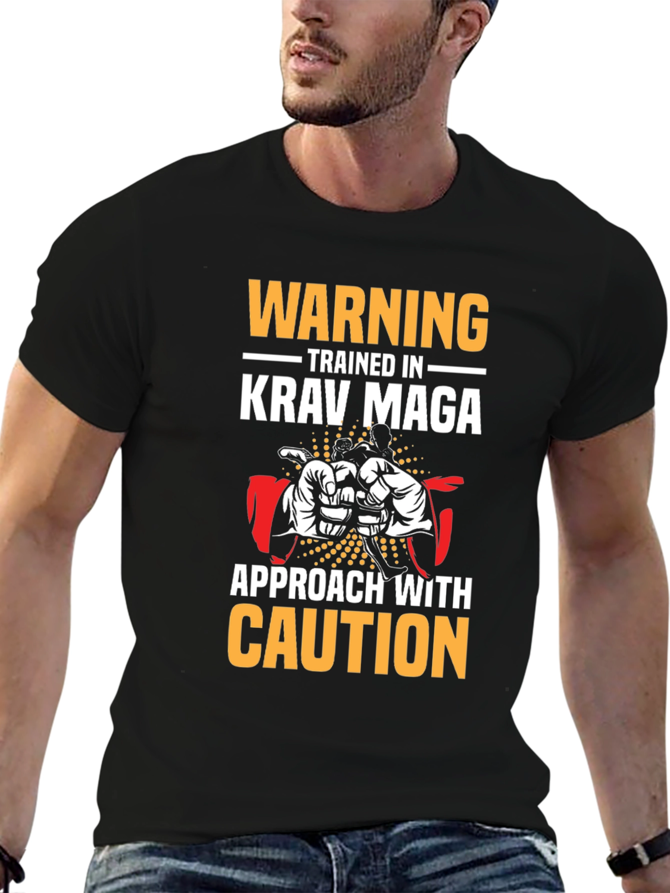 Krav Maga T-Shirt - Warning Trained in Krav Maga