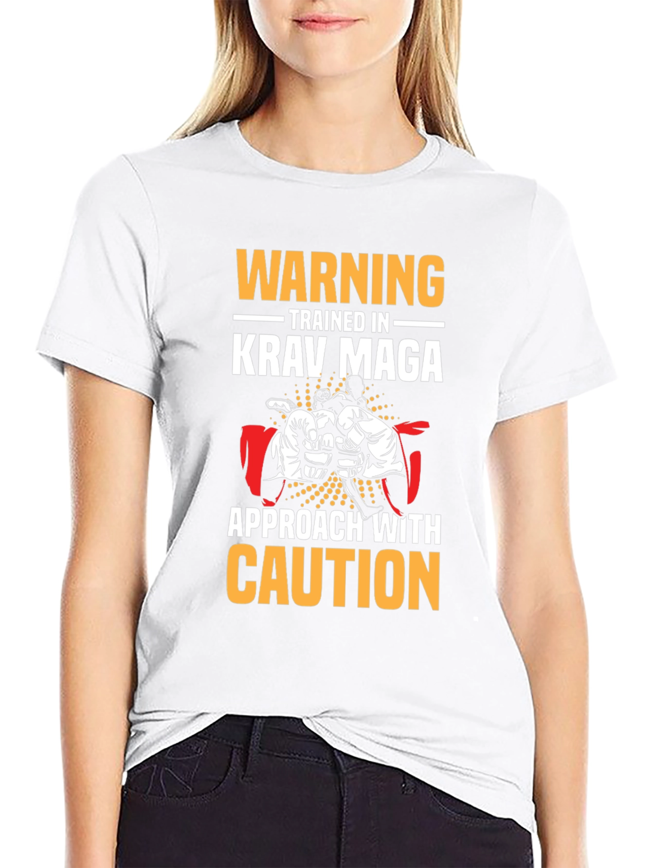Krav Maga T-Shirt - Warning Trained in Krav Maga