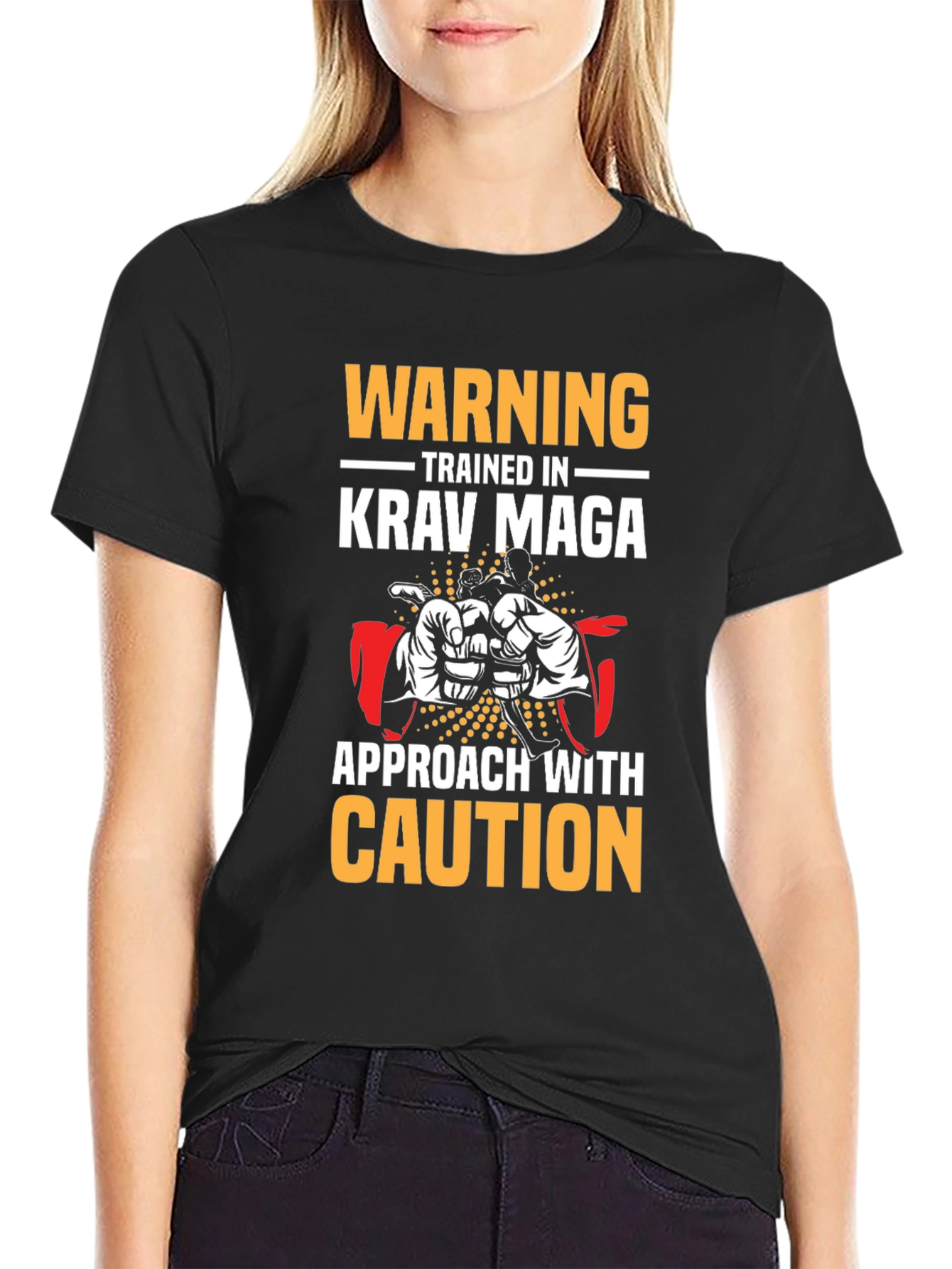 Krav Maga T-Shirt - Warning Trained in Krav Maga