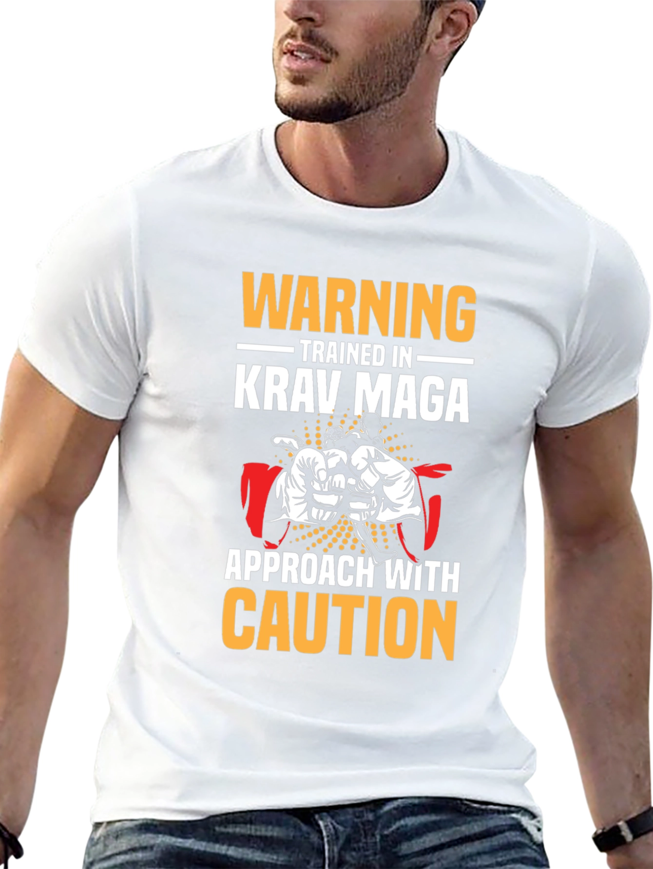 Krav Maga T-Shirt - Warning Trained in Krav Maga