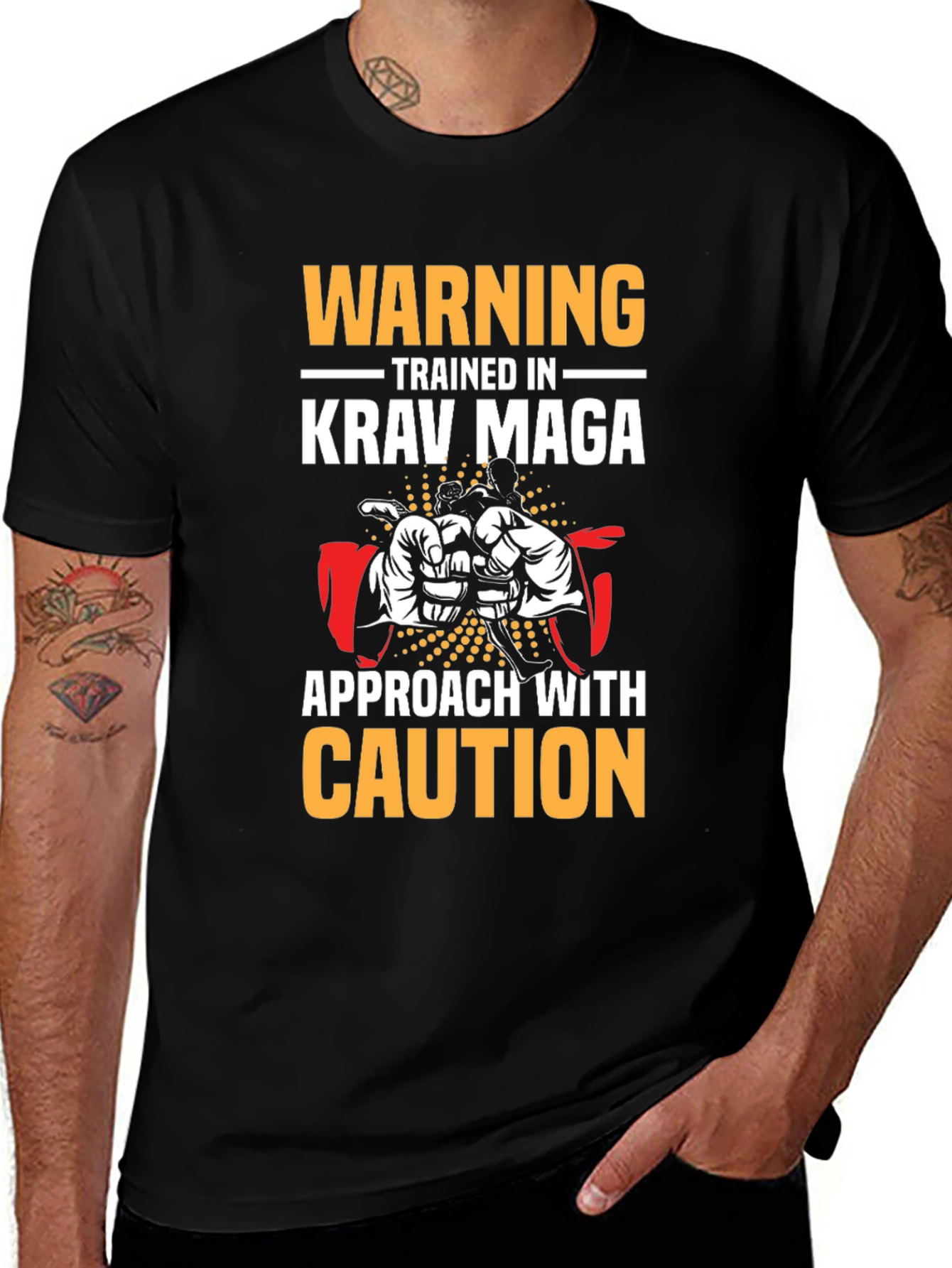 Krav Maga T-Shirt - Warning Trained in Krav Maga