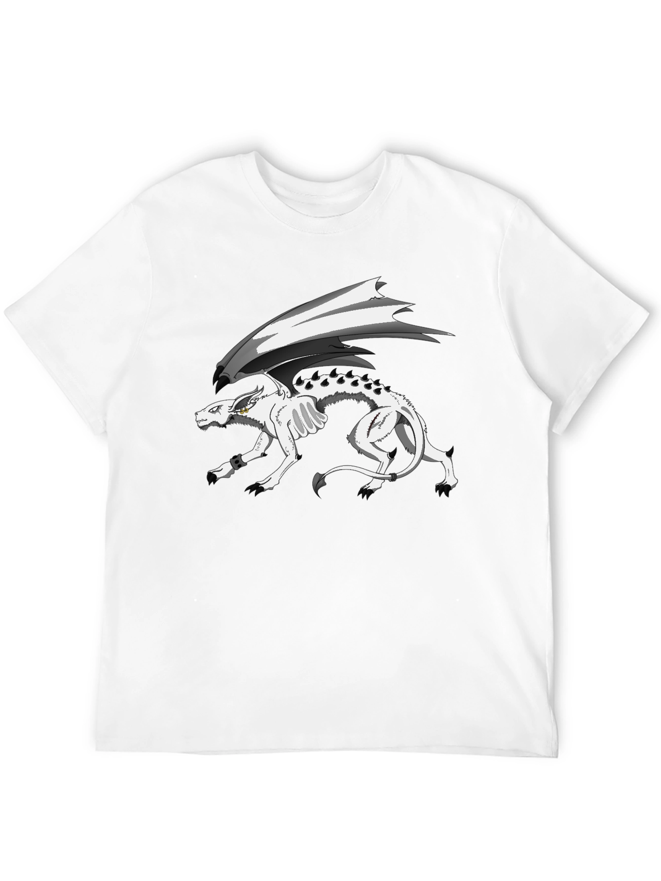 Fantasy Dragon Graphic T-Shirt - Black