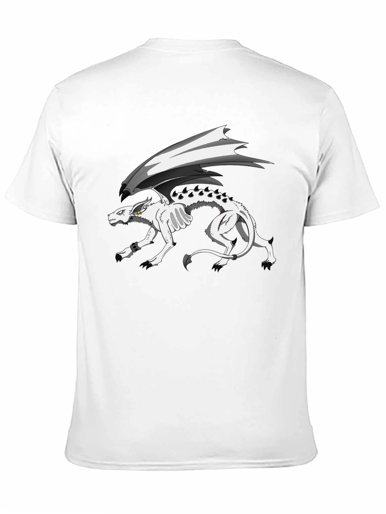 Fantasy Dragon Graphic T-Shirt - Black