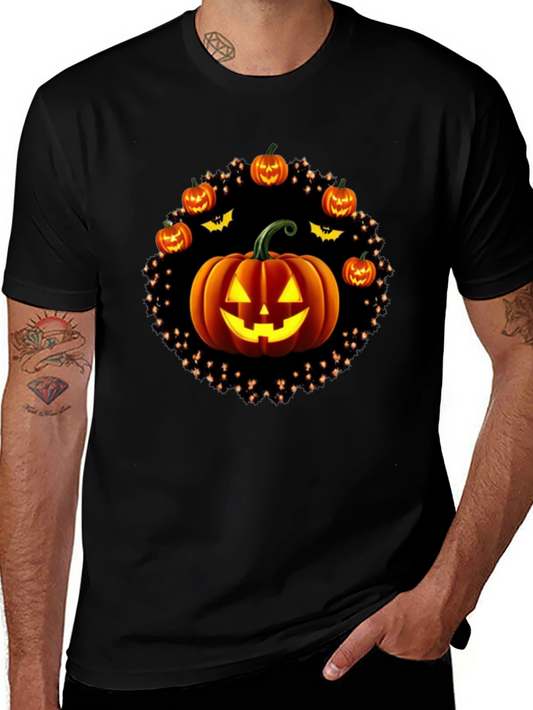Halloween Pumpkin Graphic Tee - Spooky Season Shirt