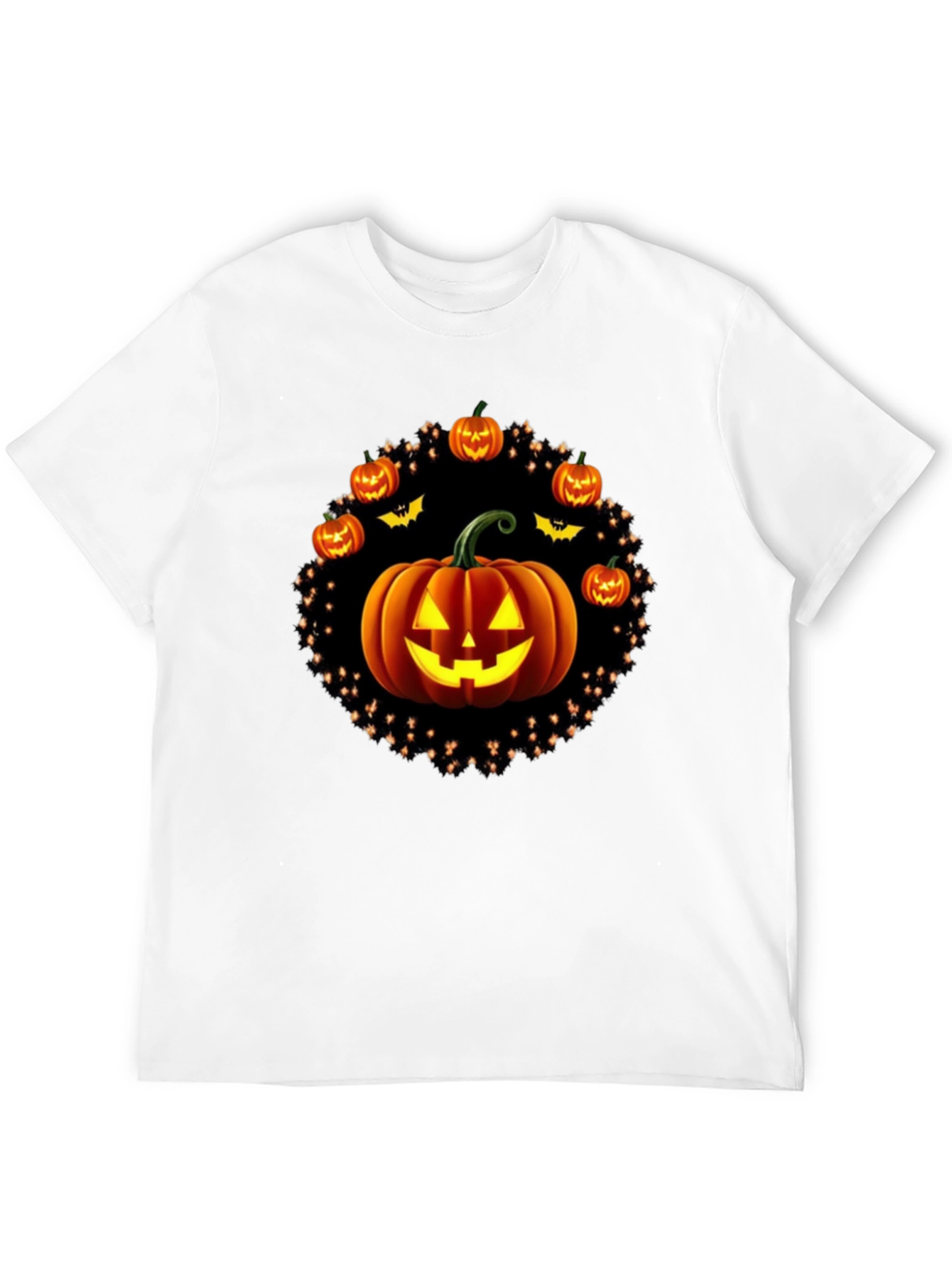 Halloween Pumpkin Graphic Tee - Spooky Season Shirt