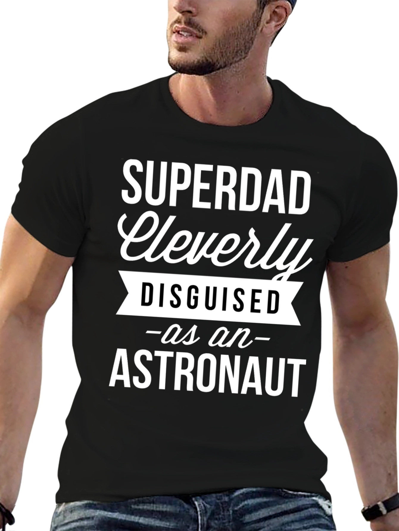 Superdad Astronaut Graphic Tee - Fathers Day Gift