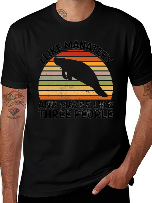 I Like Manatees Graphic T-Shirt