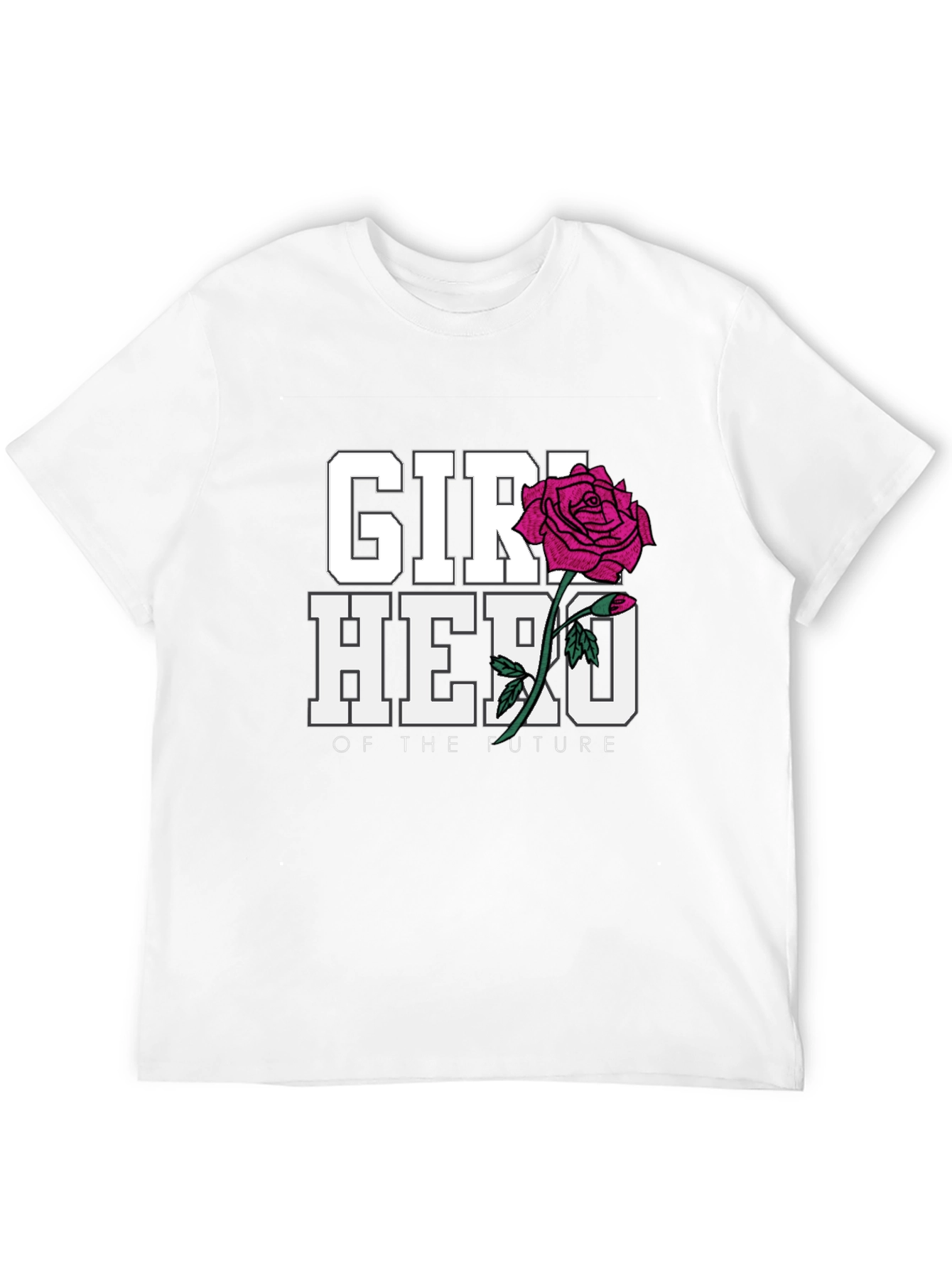 Girl Hero of the Future Black Graphic T-Shirt