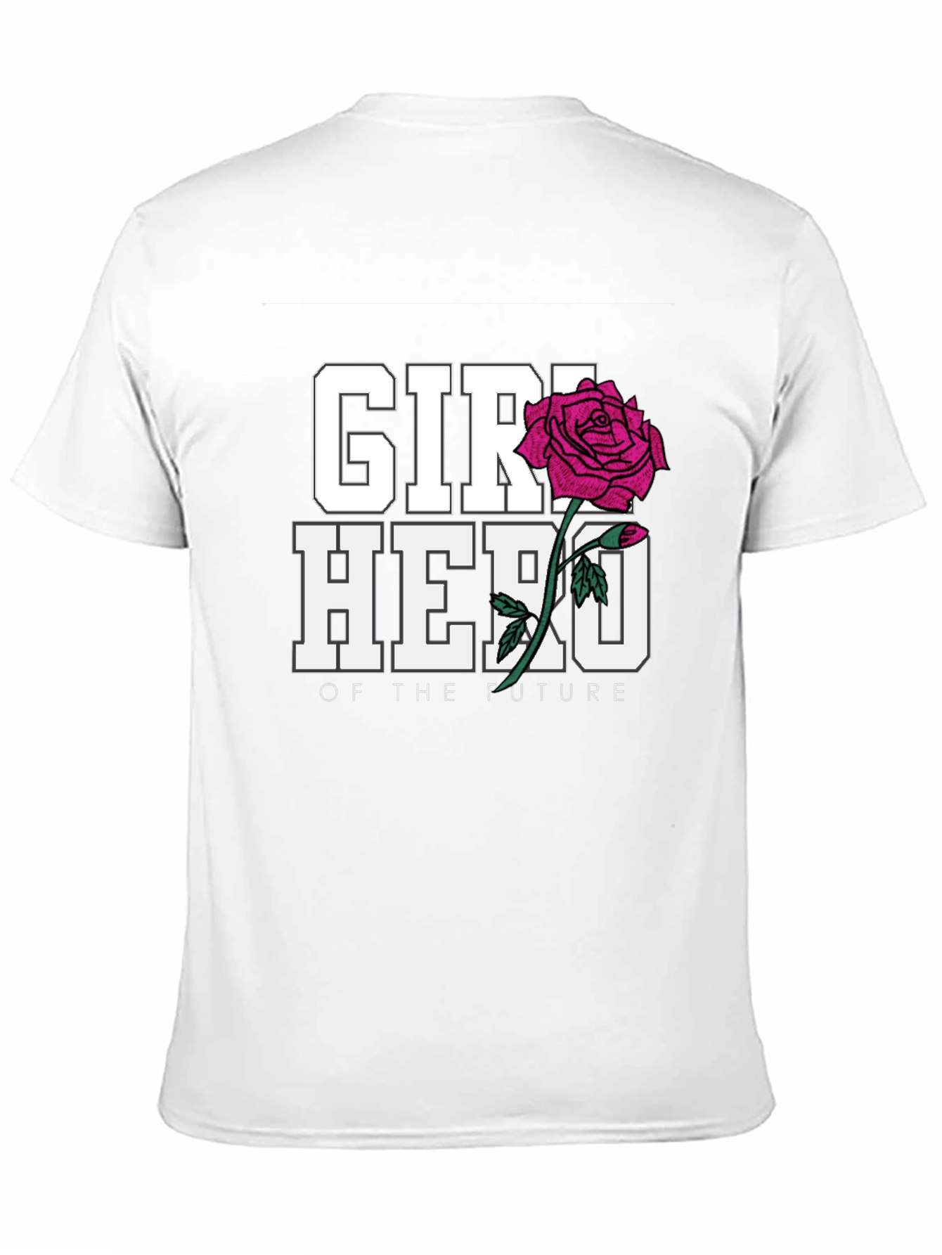Girl Hero of the Future Black Graphic T-Shirt