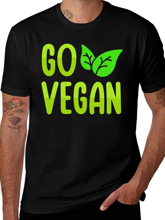 Go Vegan T-Shirt - Stylish Vegan Statement Tee
