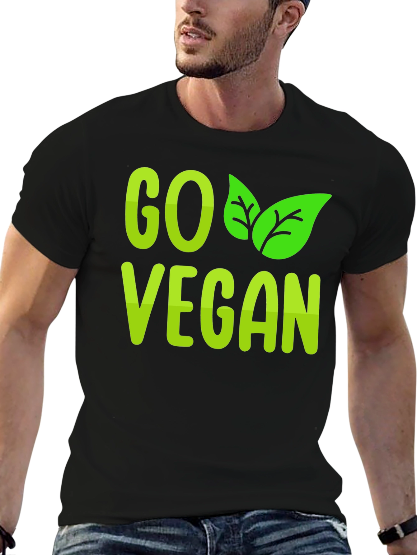 Go Vegan T-Shirt - Stylish Vegan Statement Tee