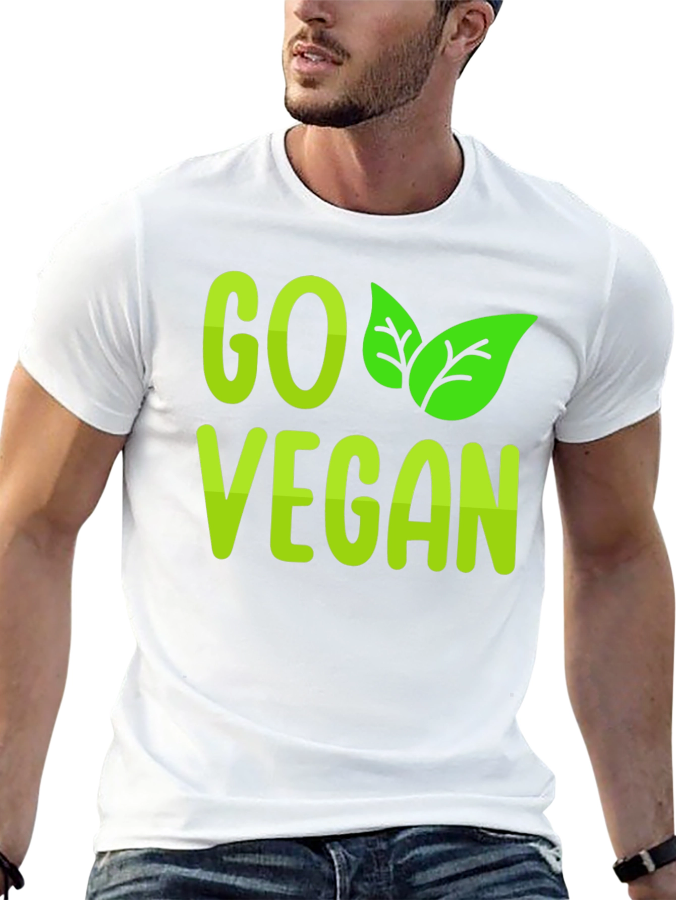 Go Vegan T-Shirt - Stylish Vegan Statement Tee