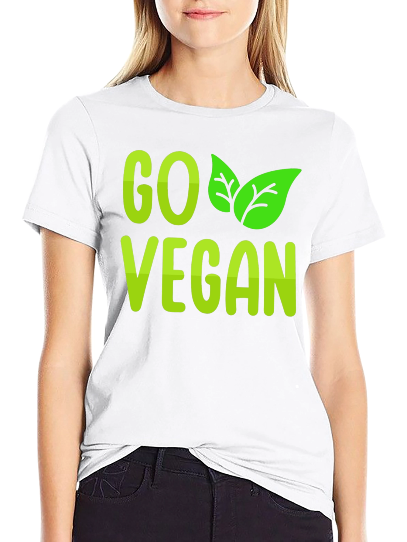 Go Vegan T-Shirt - Stylish Vegan Statement Tee