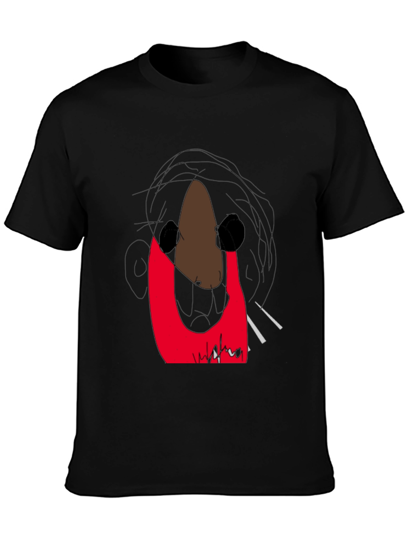 Abstract Graphic Print T-Shirt - Modern Art Tee