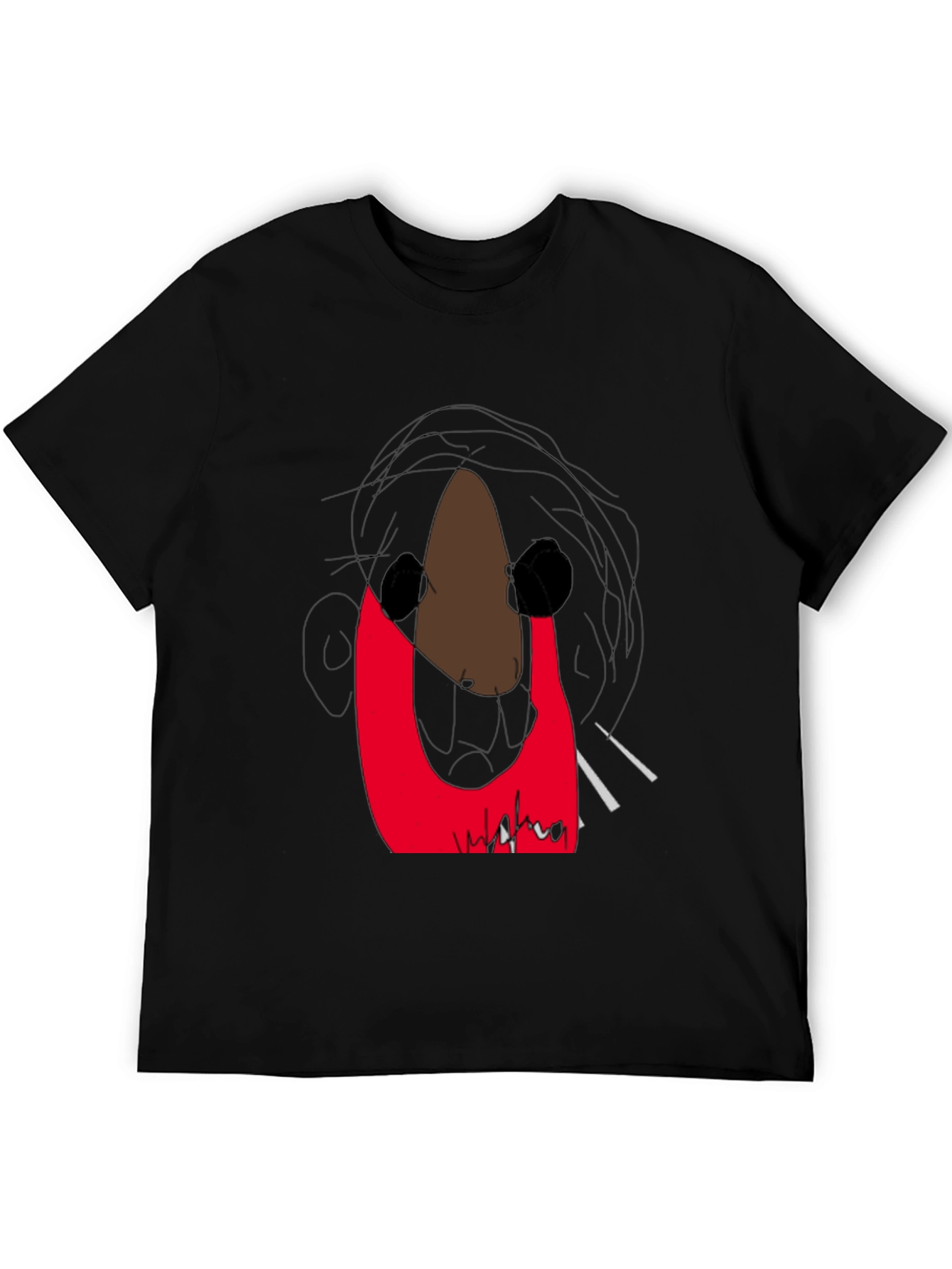 Abstract Graphic Print T-Shirt - Modern Art Tee