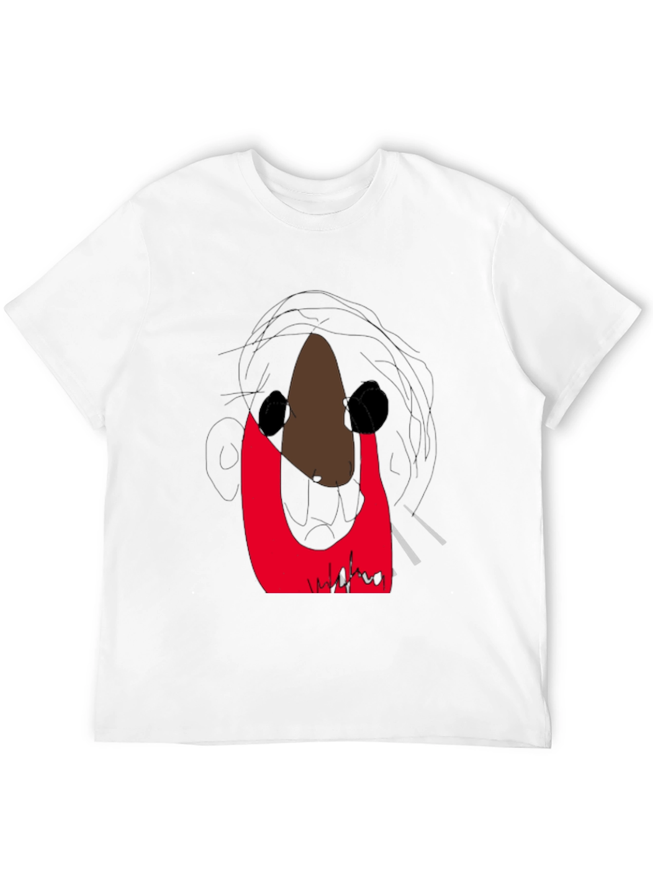 Abstract Graphic Print T-Shirt - Modern Art Tee