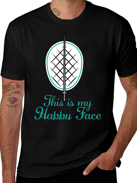 Fencing Happy Face T-Shirt - Fencers Tee